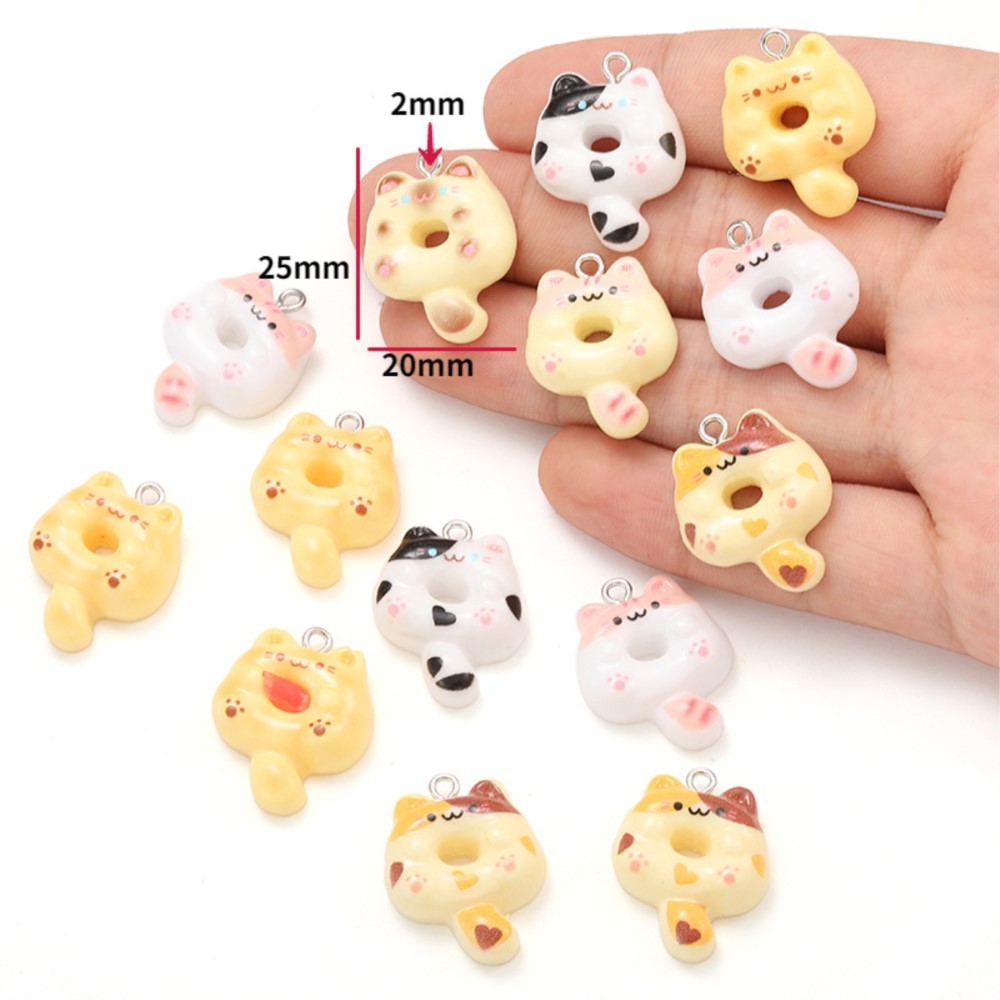 10Pcs Kawaii Cartoon Cat Resin - огляд і ціна Resin Art Gift Ideas