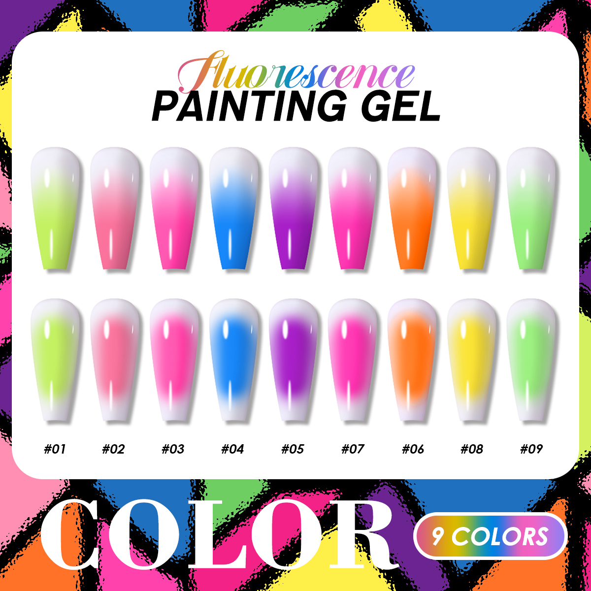 9-color solid nail polish ，pat - огляд і ціна Resin Art Gel
