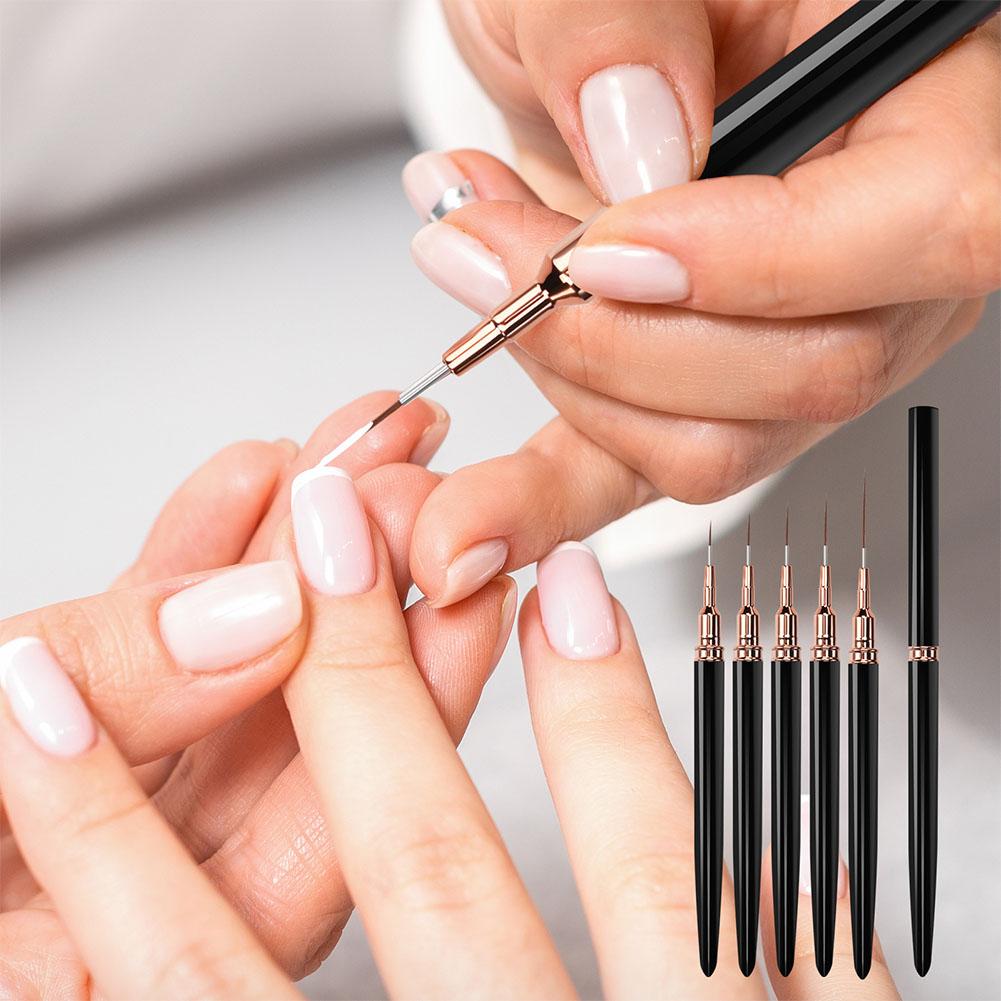 5pcs Nail Art Liner Brush Set  - огляд і ціна Resin Art Gel