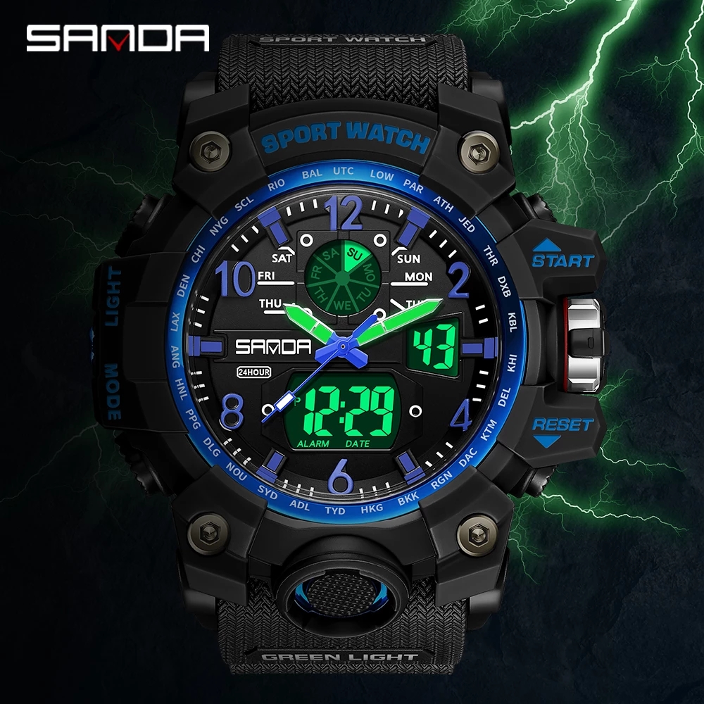 SANDA 30169 Top Sports Men's W - огляд і ціна Resin Art Underwater