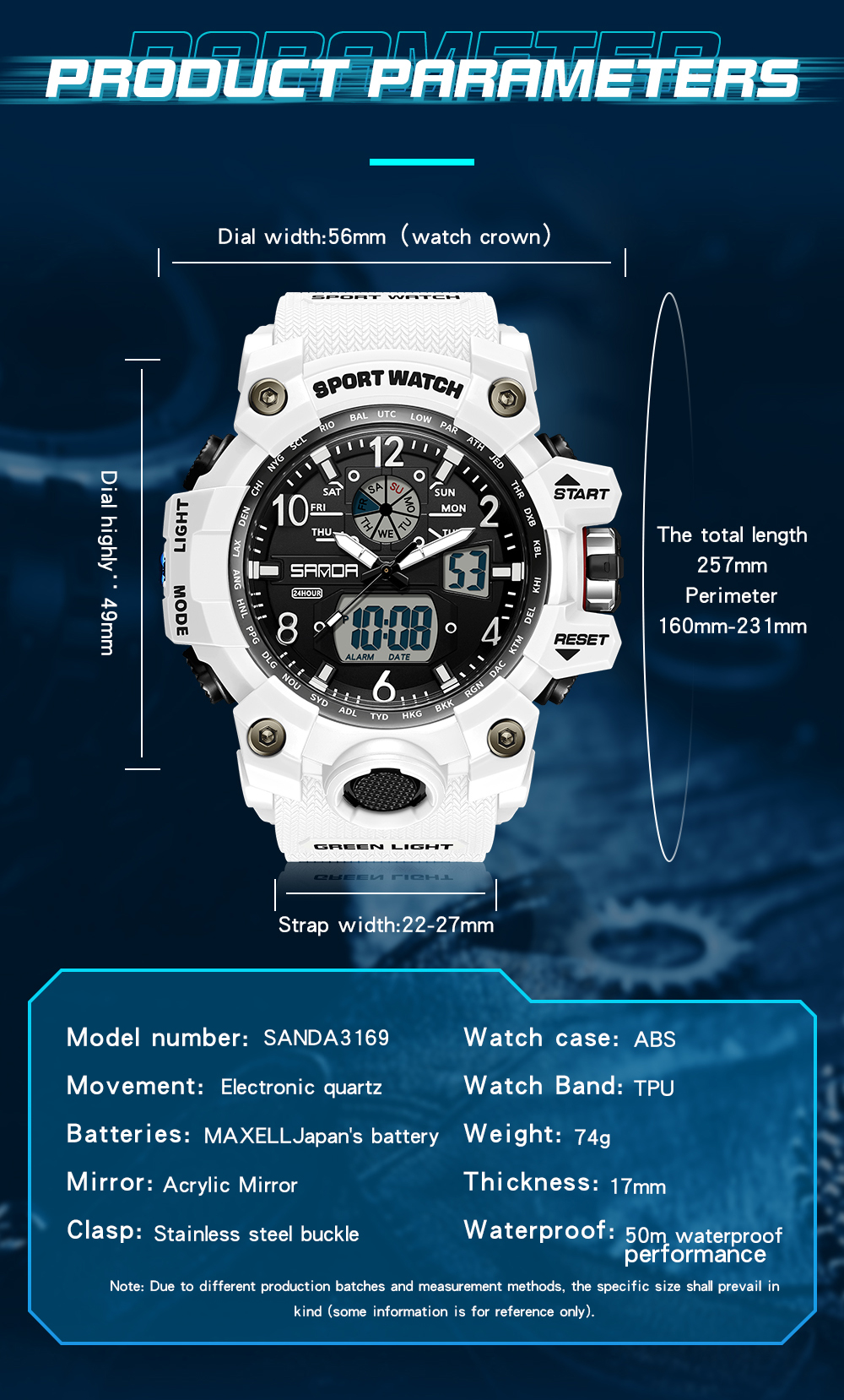 SANDA 30169 Top Sports Men's W - огляд і ціна Resin Art Underwater