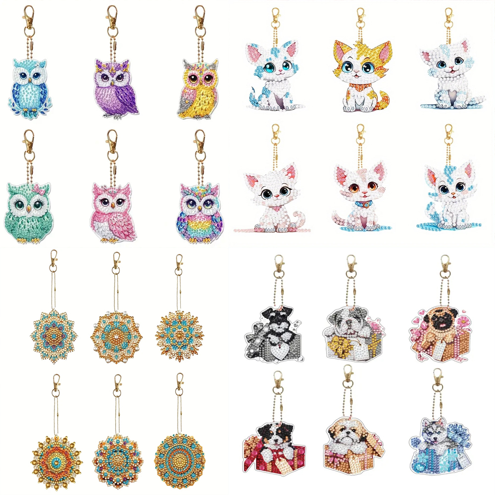 6-piece/set DIY Diamond Keycha - огляд і ціна Resin Art Supplies