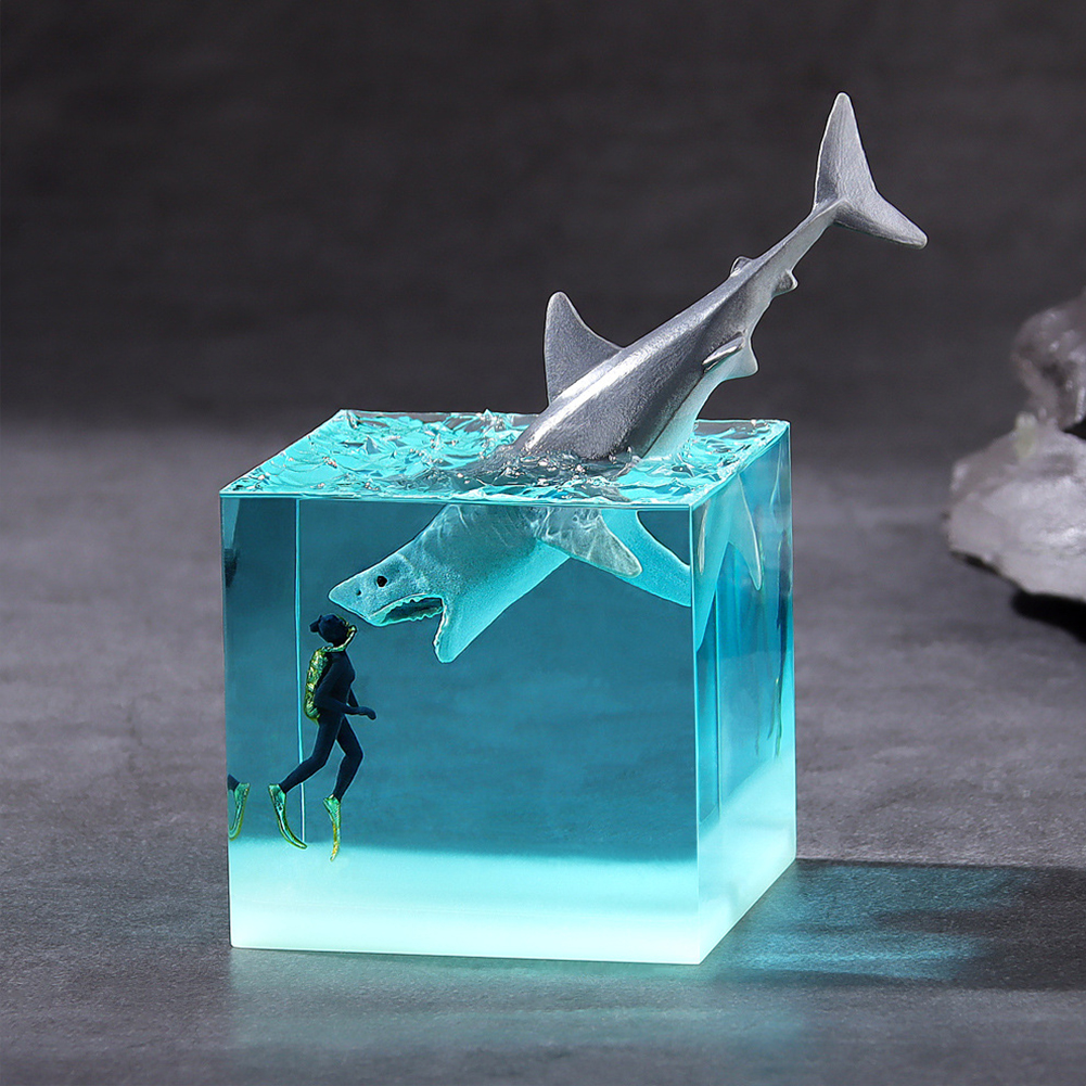 Micro Landscape Whale Diver Mo - огляд і ціна Resin Art Underwater