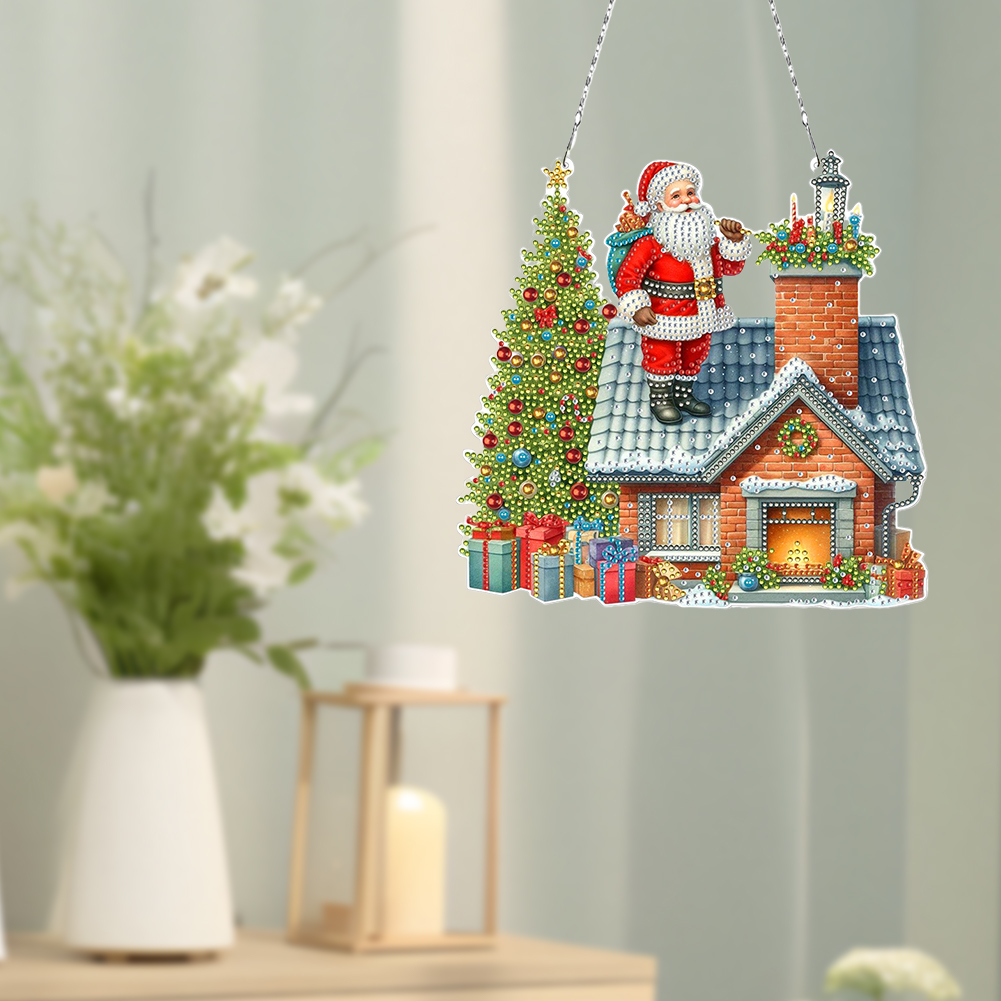 2D/Flat Xmas DIY Rhinestone Di - огляд і ціна Xmas Resin Art
