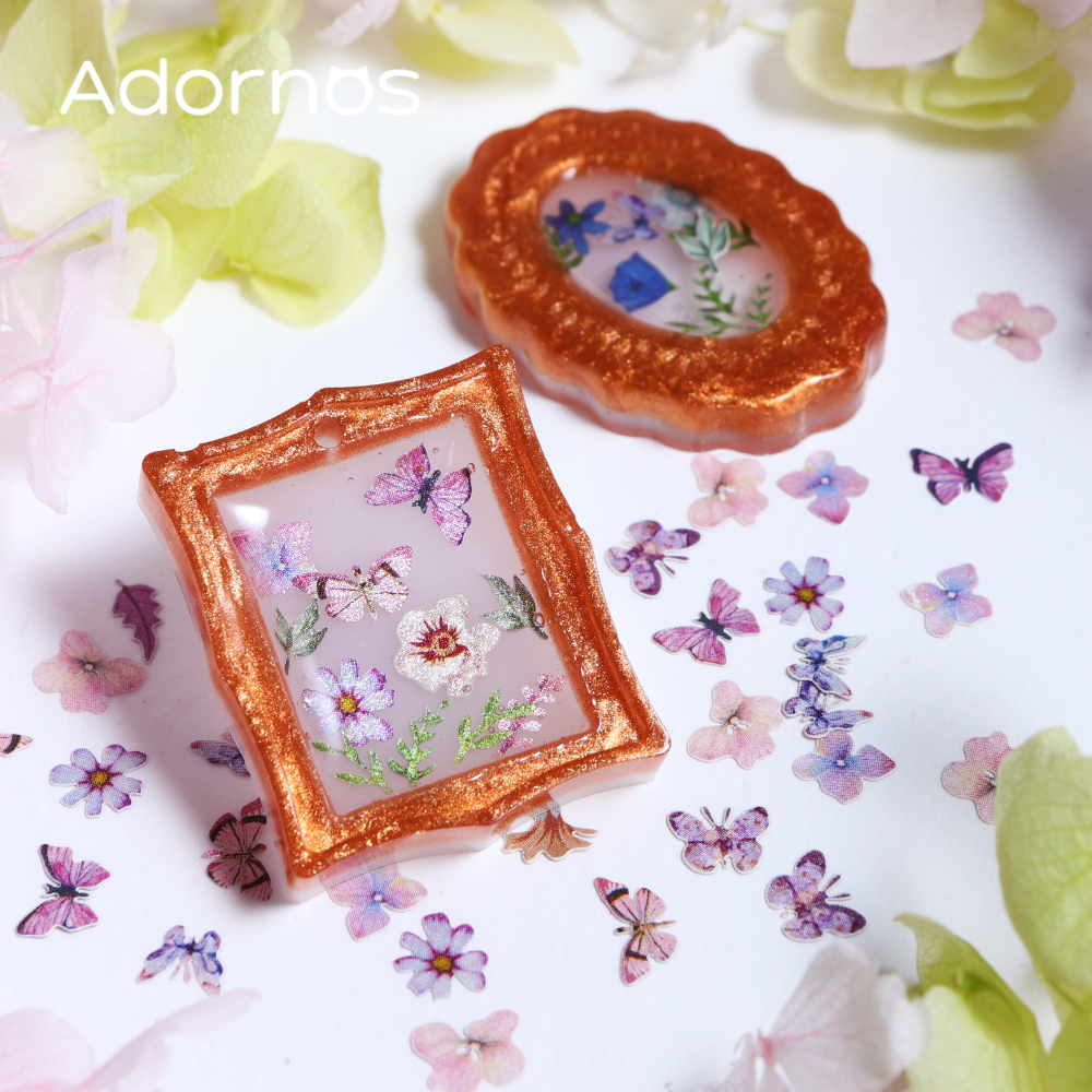 180pcs/box Wood Pulp Flowers C - огляд і ціна Resin Art And Wood