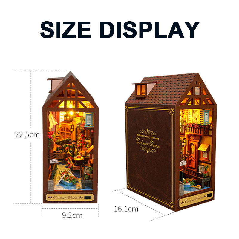 DIY Wooden Book Nook Retro Col - огляд і ціна Resin Art And Wood