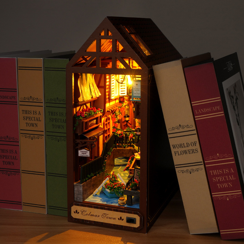 DIY Wooden Book Nook Retro Col - огляд і ціна Resin Art And Wood