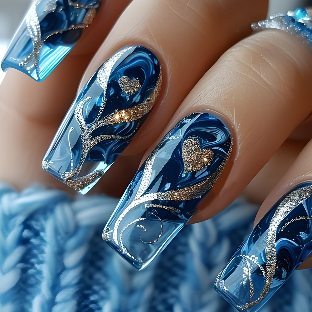 Gold Curve Sea Wave Press On N - огляд і ціна Resin Art Gel