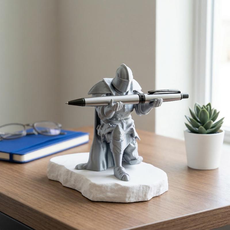 Knight Pen Holder Resin Mediev - огляд і ціна Resin Art Price
