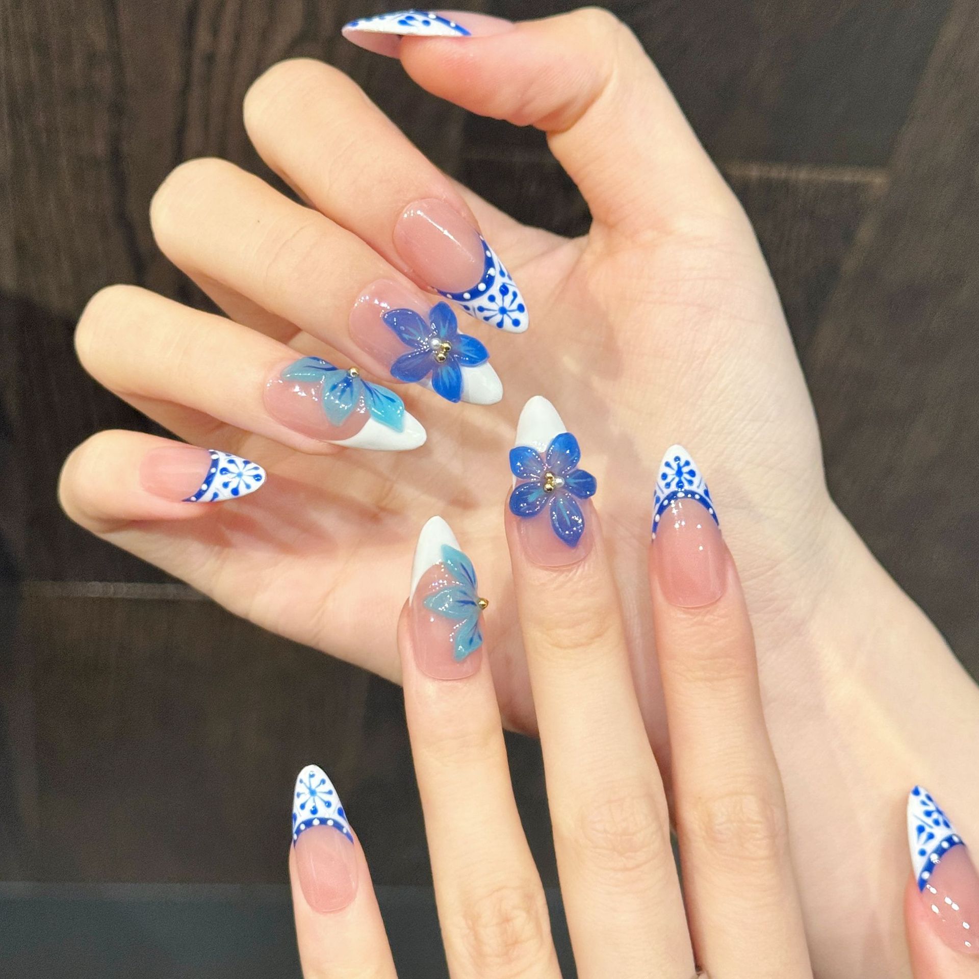 10pcs Pure Hand Pressed Almond - огляд і ціна Resin Art Flower