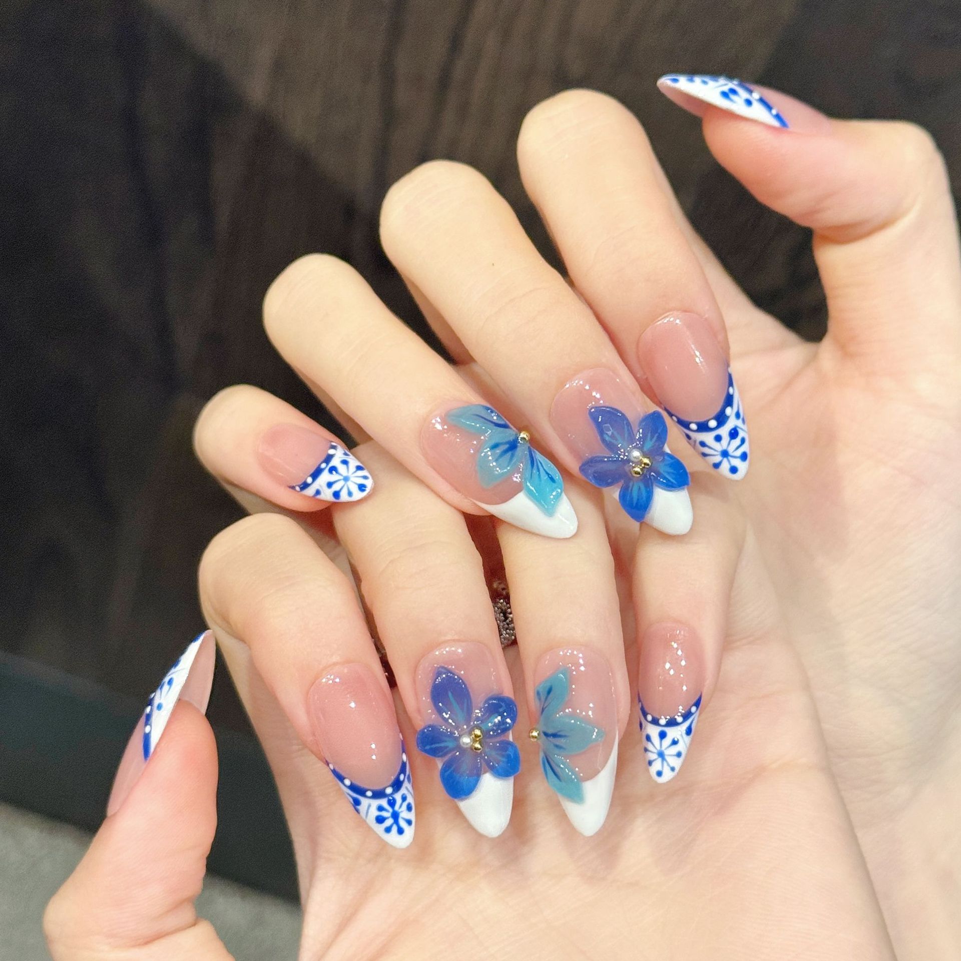 10pcs Pure Hand Pressed Almond - огляд і ціна Resin Art Flower