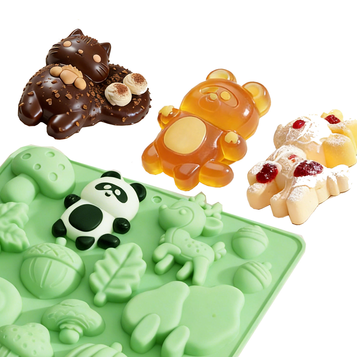 1 Silicone Cake Mold in the Sh - огляд і ціна Resin Art Craft