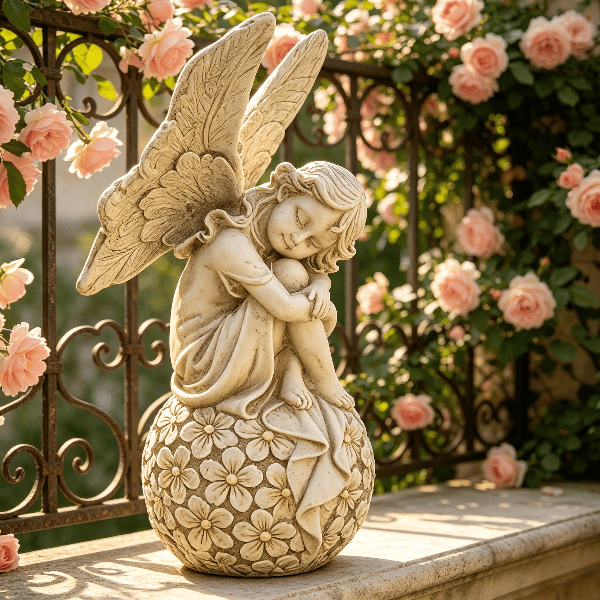 13.2-inch Garden Fairy Statue, - огляд і ціна Resin Art Flower