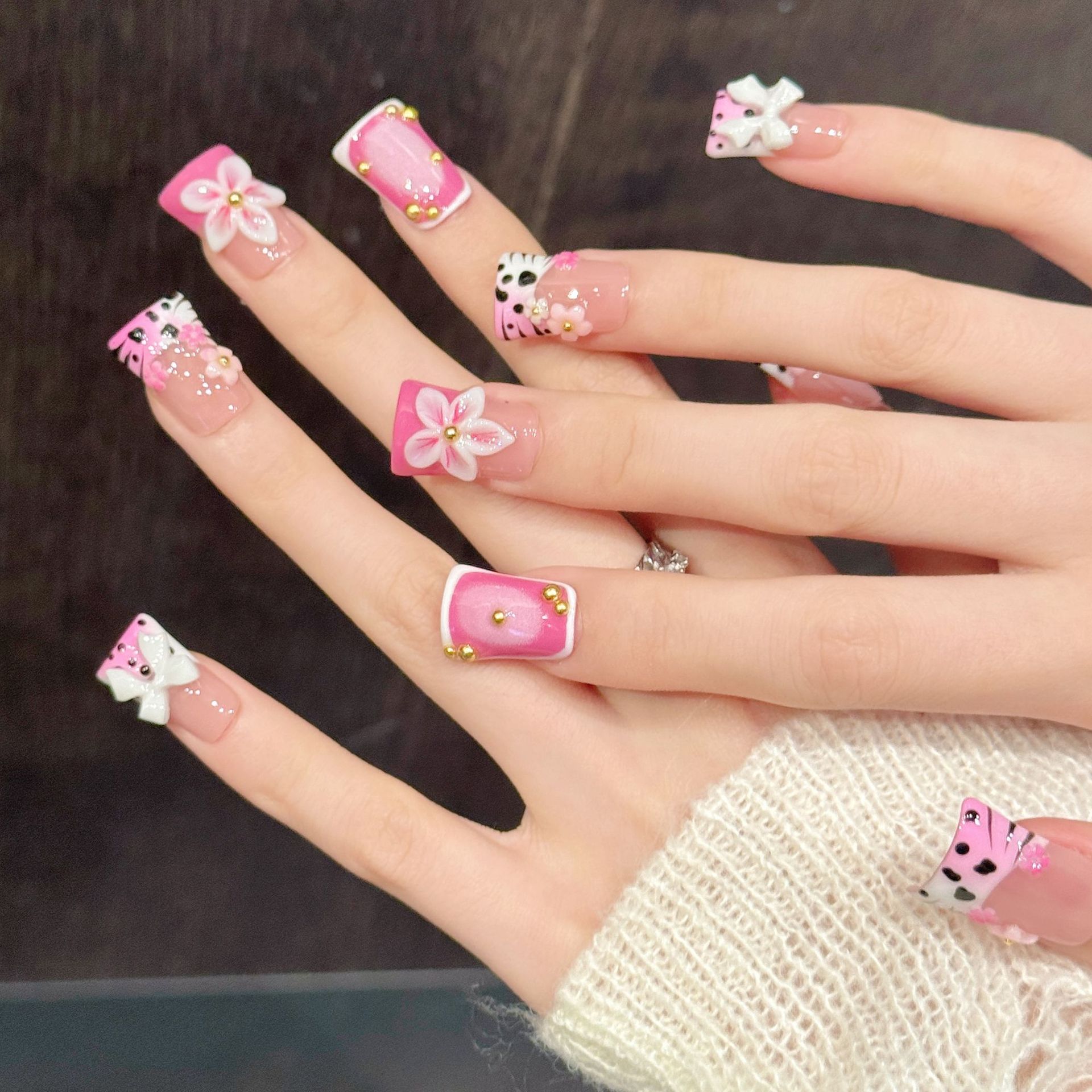 10pcs Pure Hand Pressed Duck N - огляд і ціна Resin Art Flower
