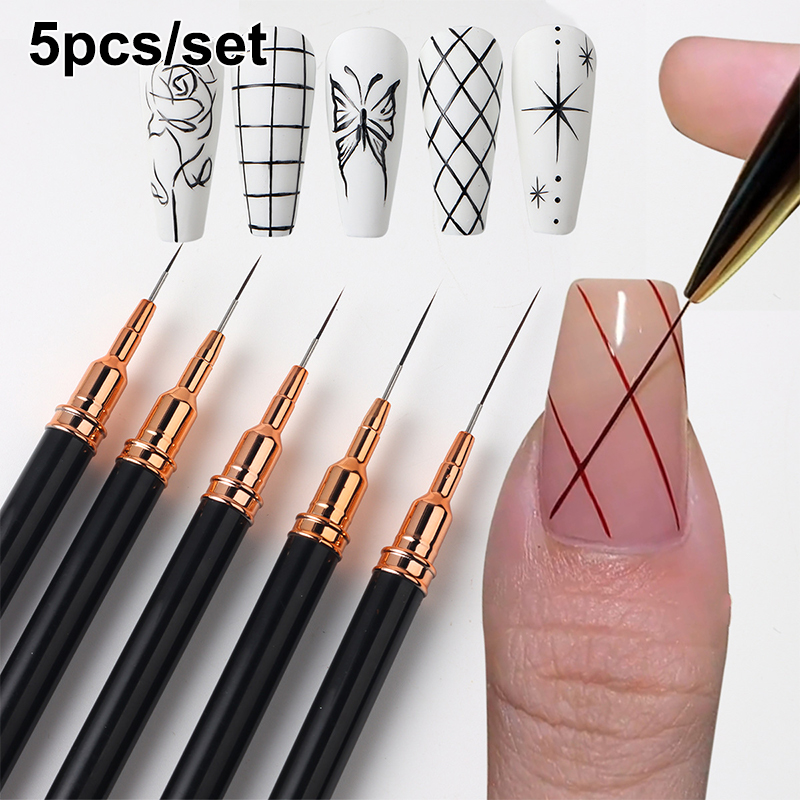 #5Pcs/Set Professional Nail Ar - огляд і ціна Resin Art Gel