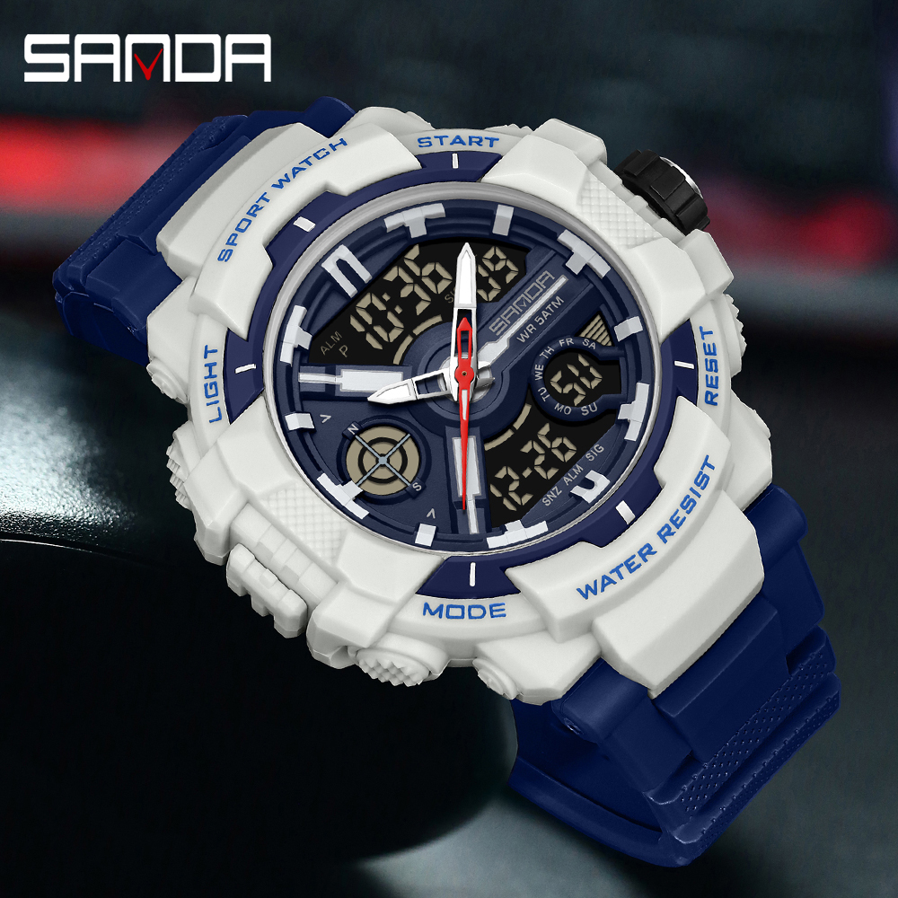 SANDA 6226 Men's Sports Alarm  - огляд і ціна Resin Art Underwater