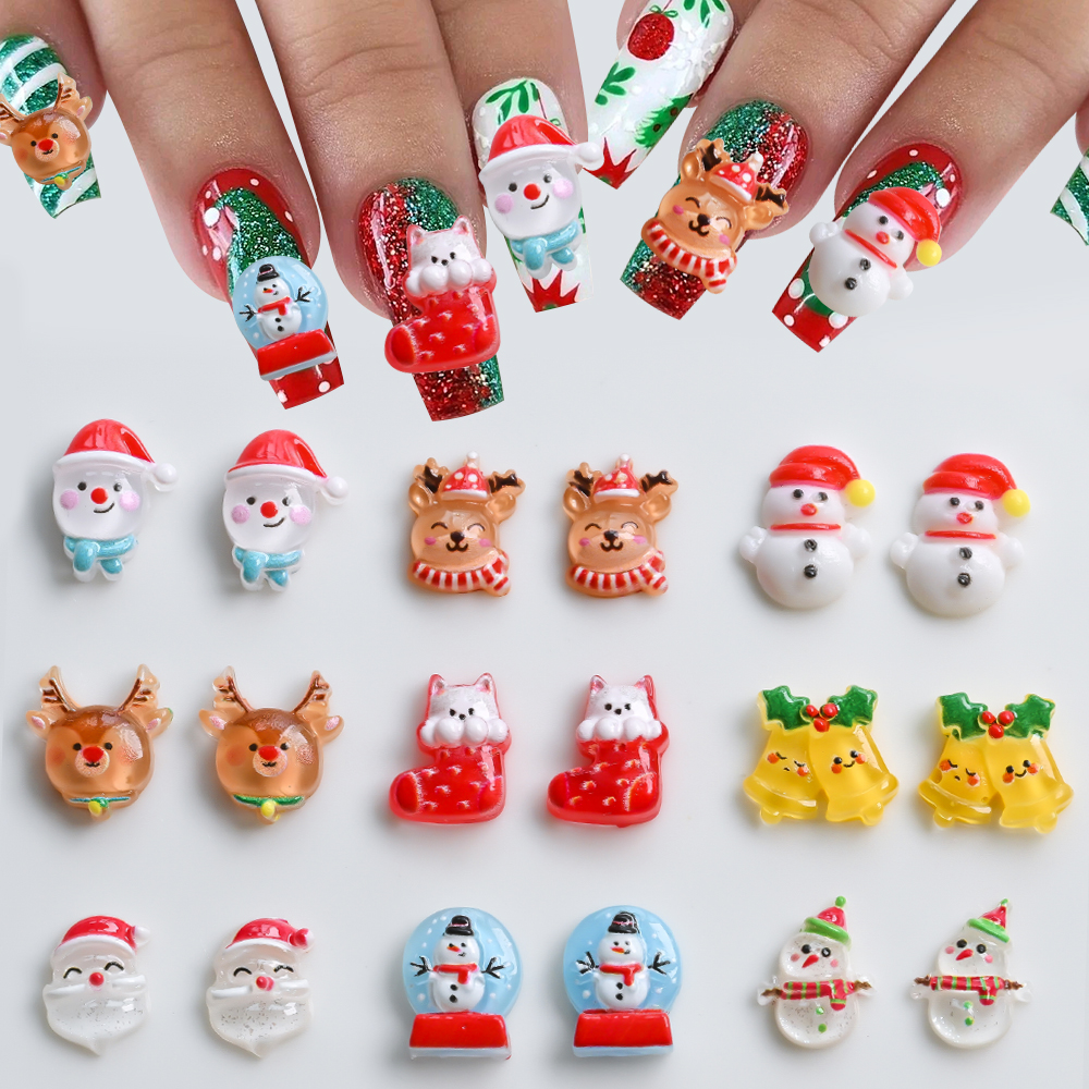 50pcs/bag 3D Resin Christmas N - огляд і ціна Xmas Resin Art