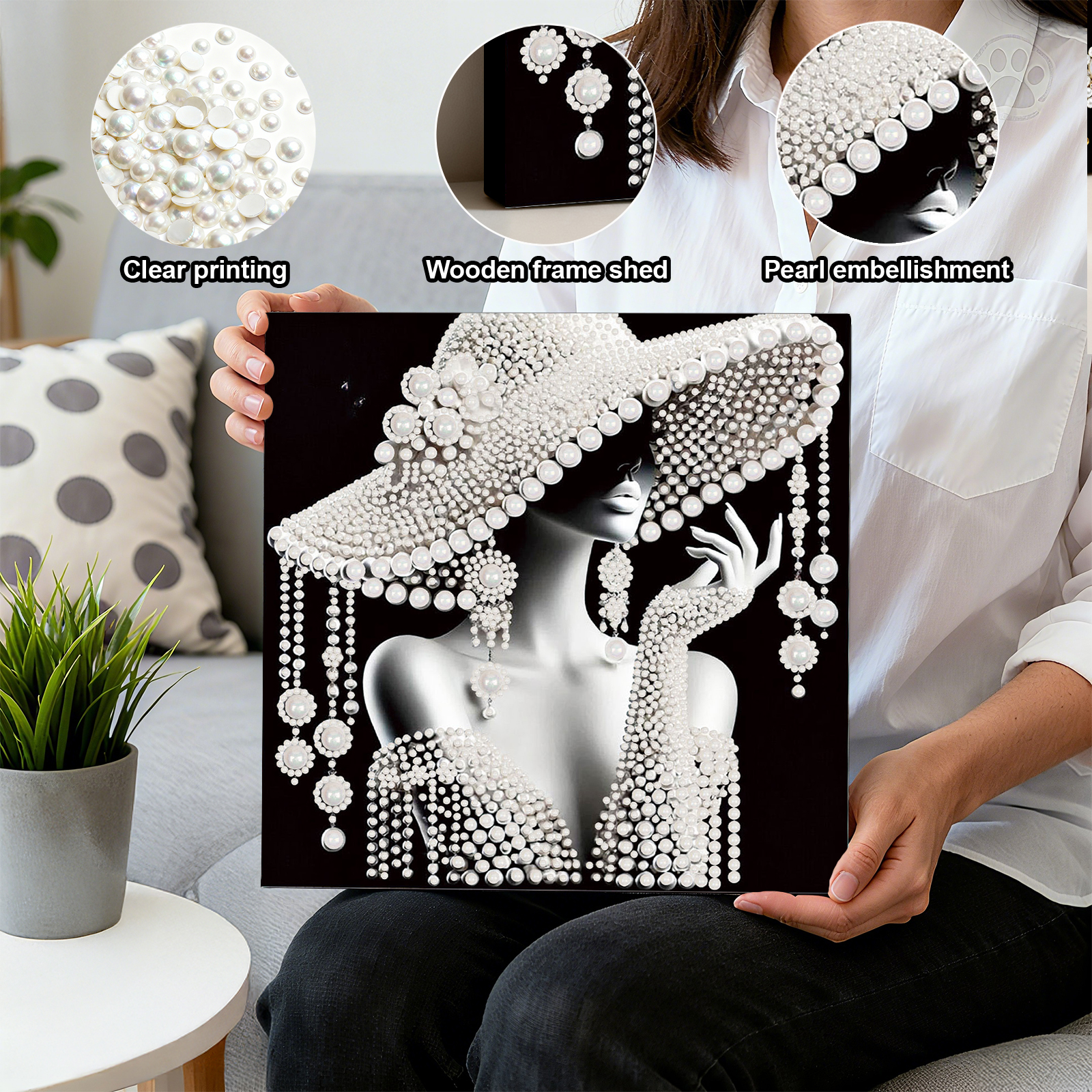 DIY Ladies Pearl Diamond Paint - огляд і ціна Resin Art For Beginners