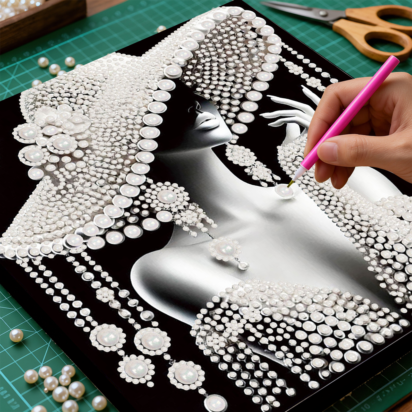 DIY Ladies Pearl Diamond Paint - огляд і ціна Resin Art For Beginners
