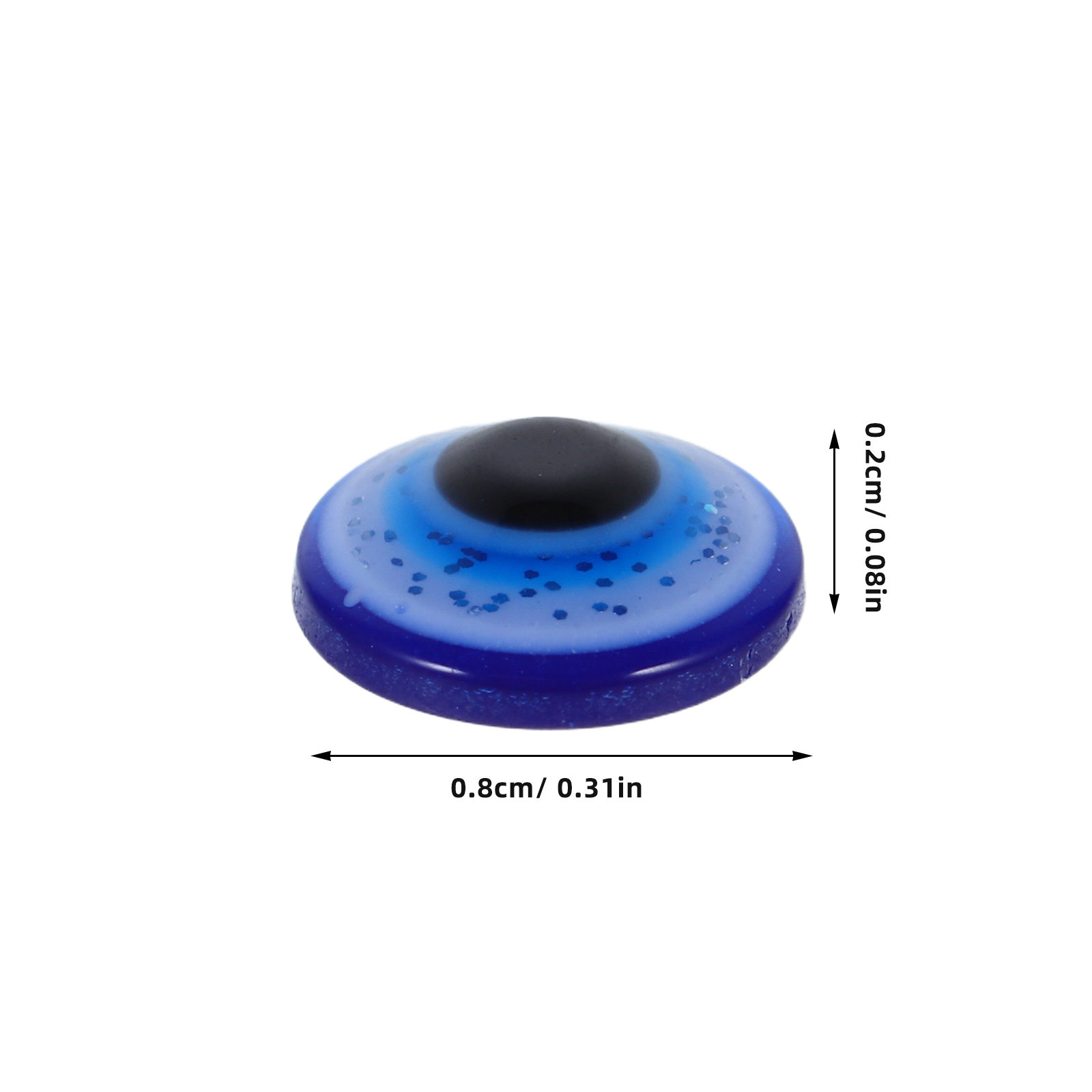 100Pcs Evil Eye Resin Flatback - огляд і ціна Resin Art Keychain Design