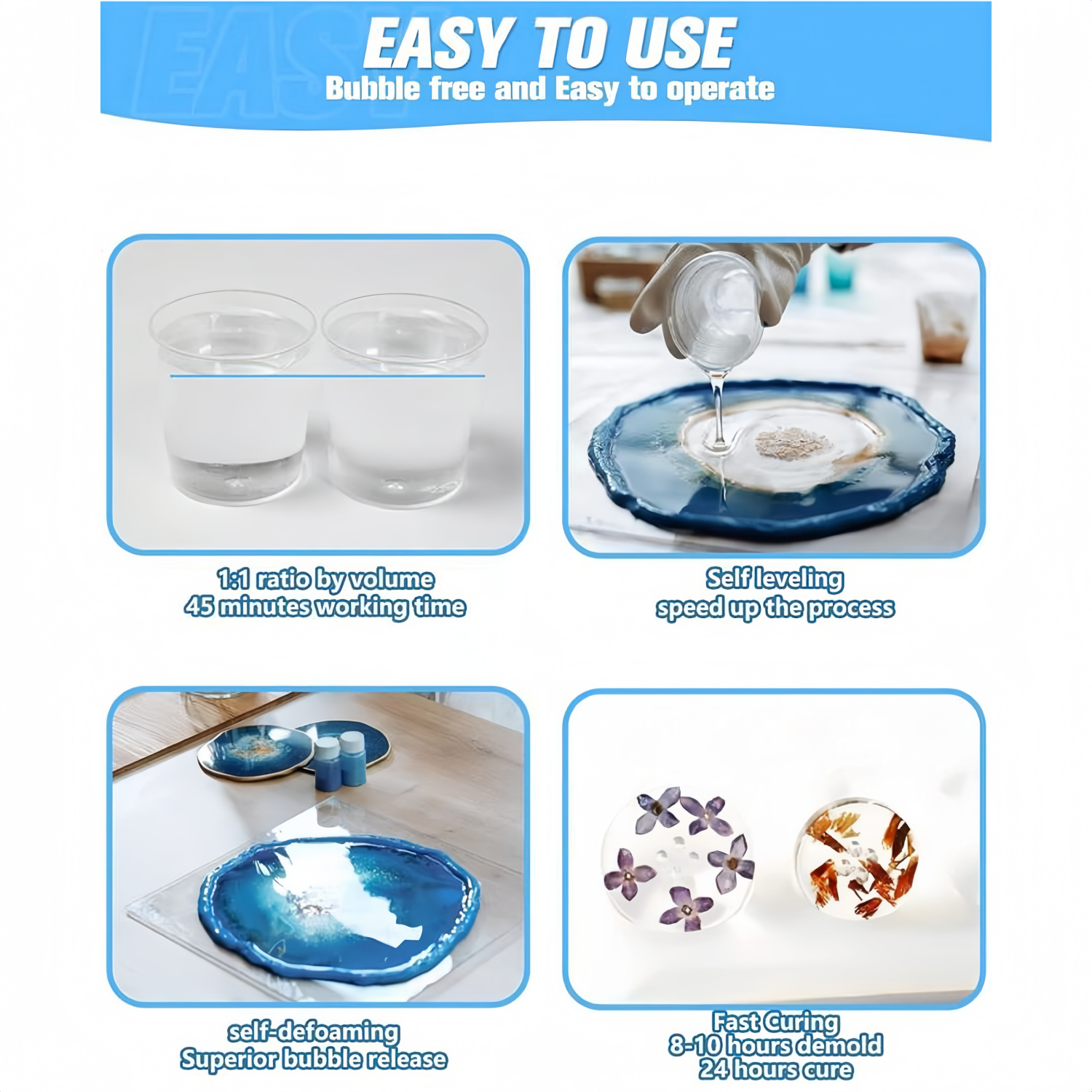 16.9oz Clear Epoxy Resin Kit C - огляд і ціна Resin Art And Jewelry