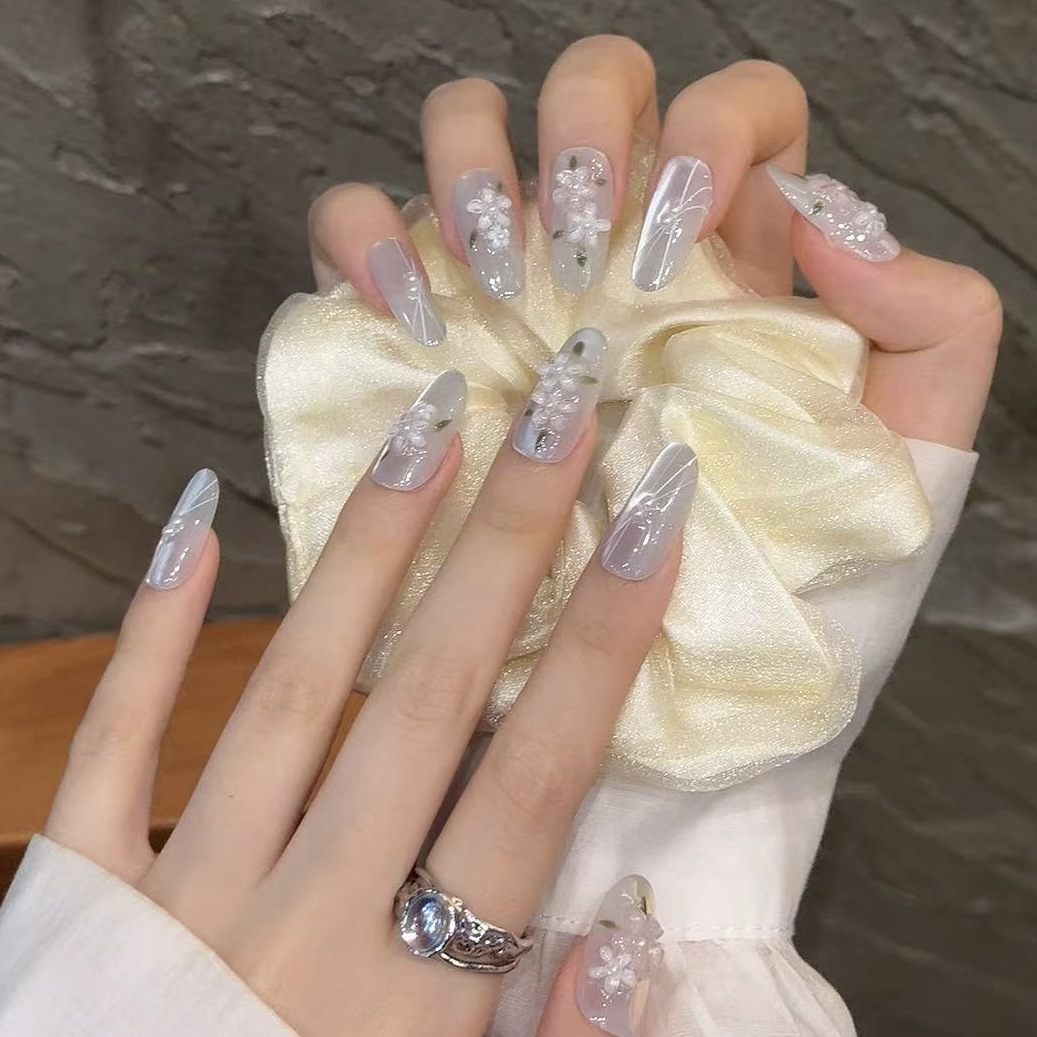 10pcs Glitter Sliver Press On  - огляд і ціна Resin Art And Design