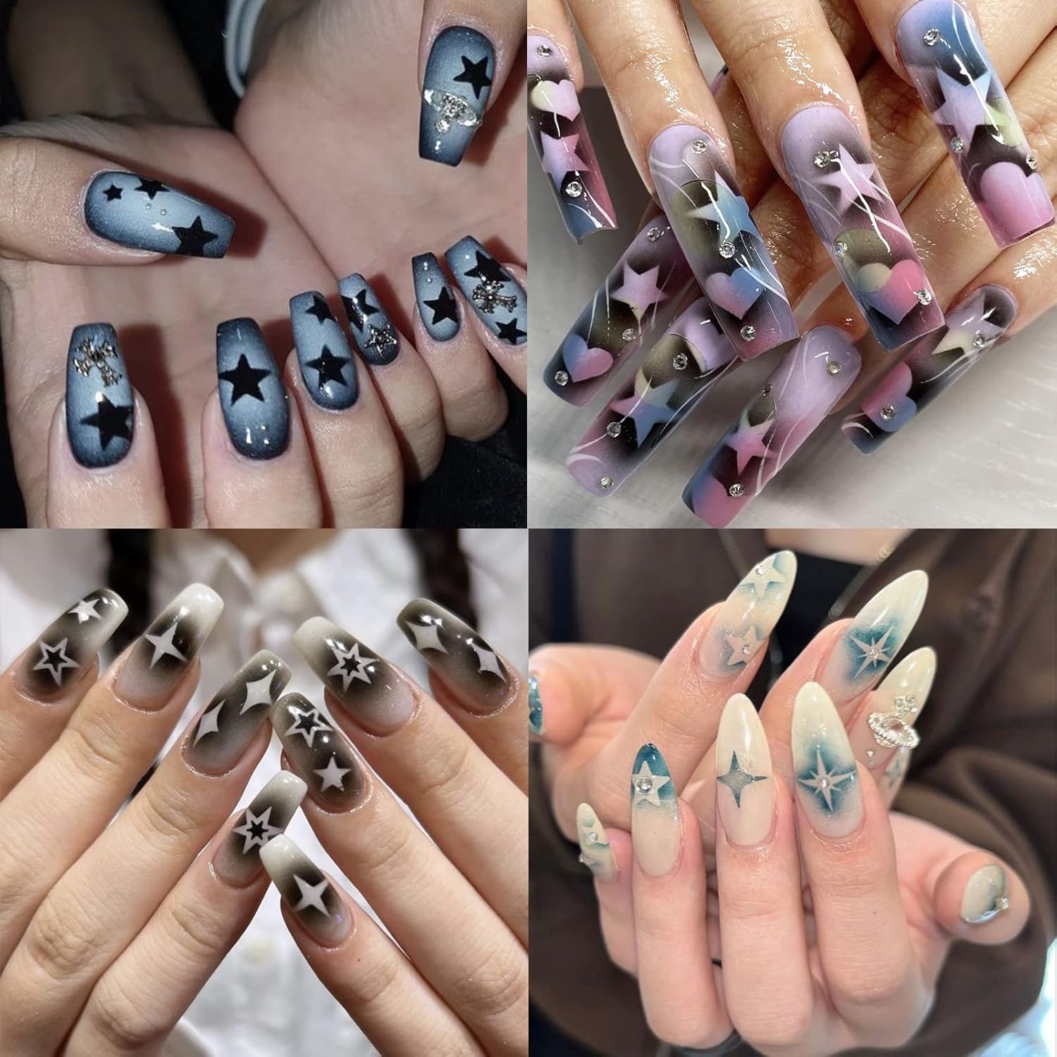 154 Designs Nail Art Stencils  - огляд і ціна Resin Art Design Images