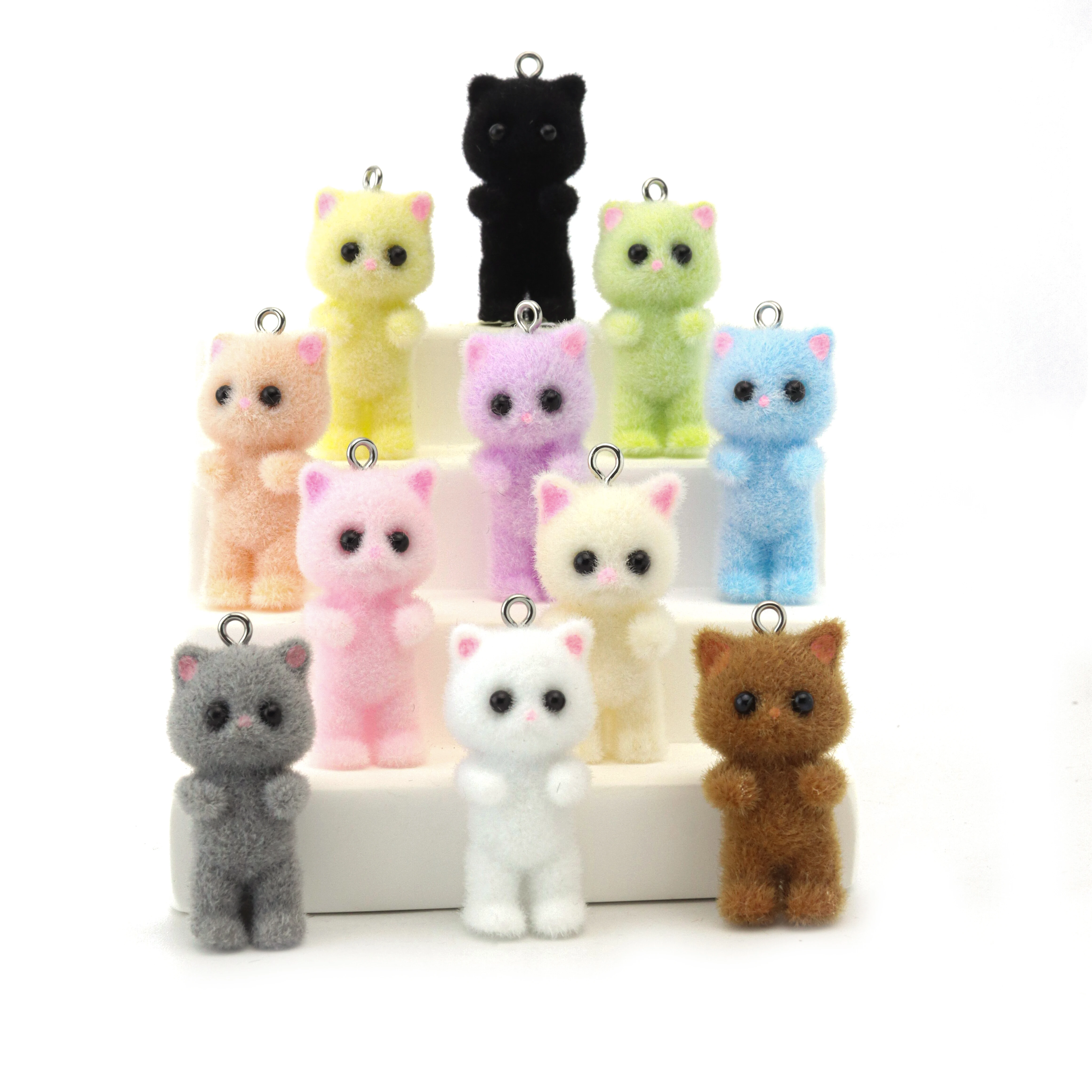 33PCS Cat Pendant Kawaii 3D Fl - огляд і ціна Resin Art Craft