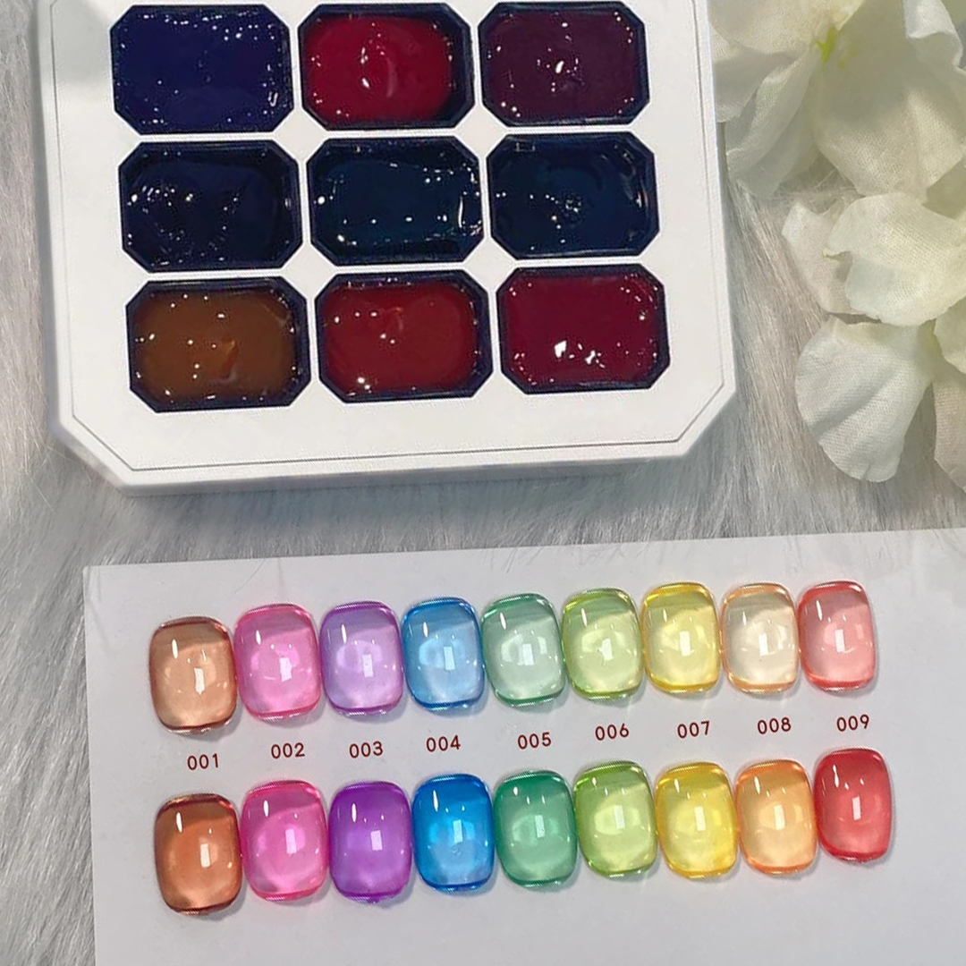 1pc Solid 9-grid Nail Patting  - огляд і ціна Resin Art Gel