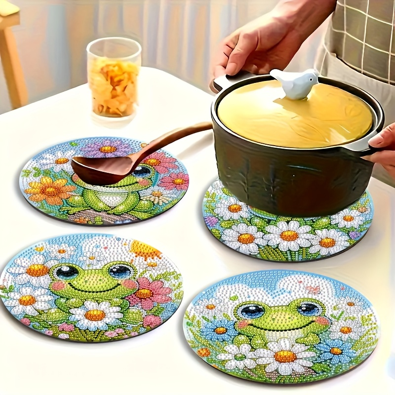 4-piece frog patterned wooden  - огляд і ціна Resin Art And Wood