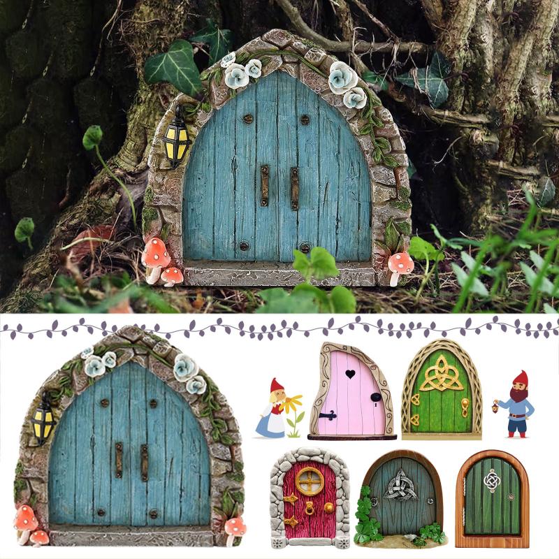 Elf Fairy Door Miniature Garde - огляд і ціна Resin Art And Wood