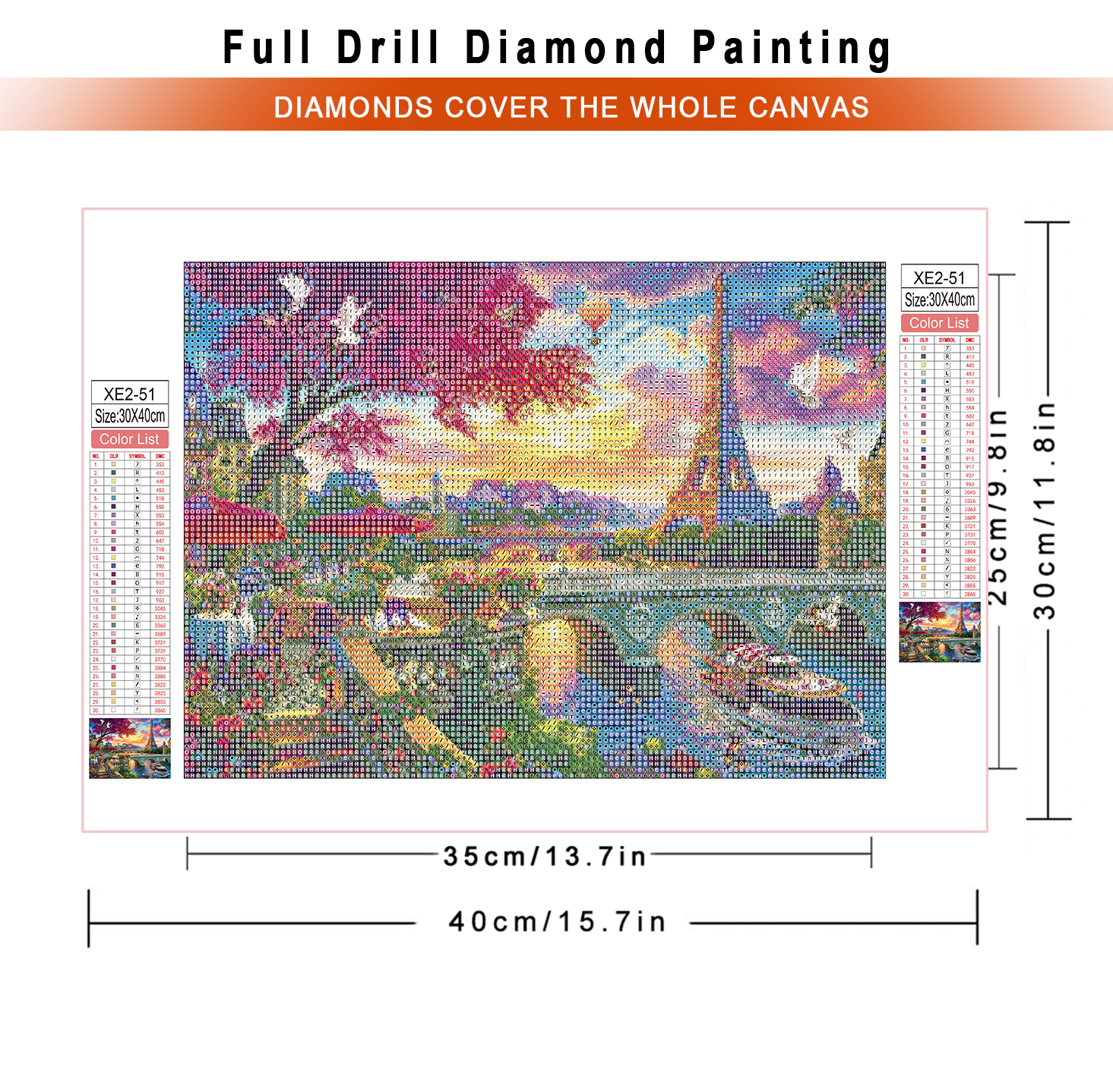 1pc frameless  diamond paintin - огляд і ціна Resin Art Painting