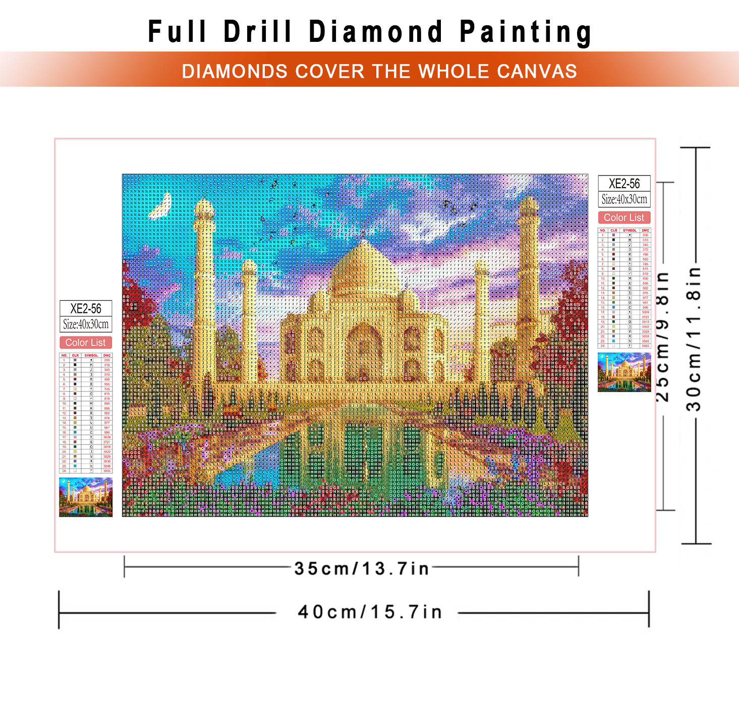 1pc frameless  diamond paintin - огляд і ціна Resin Art Painting