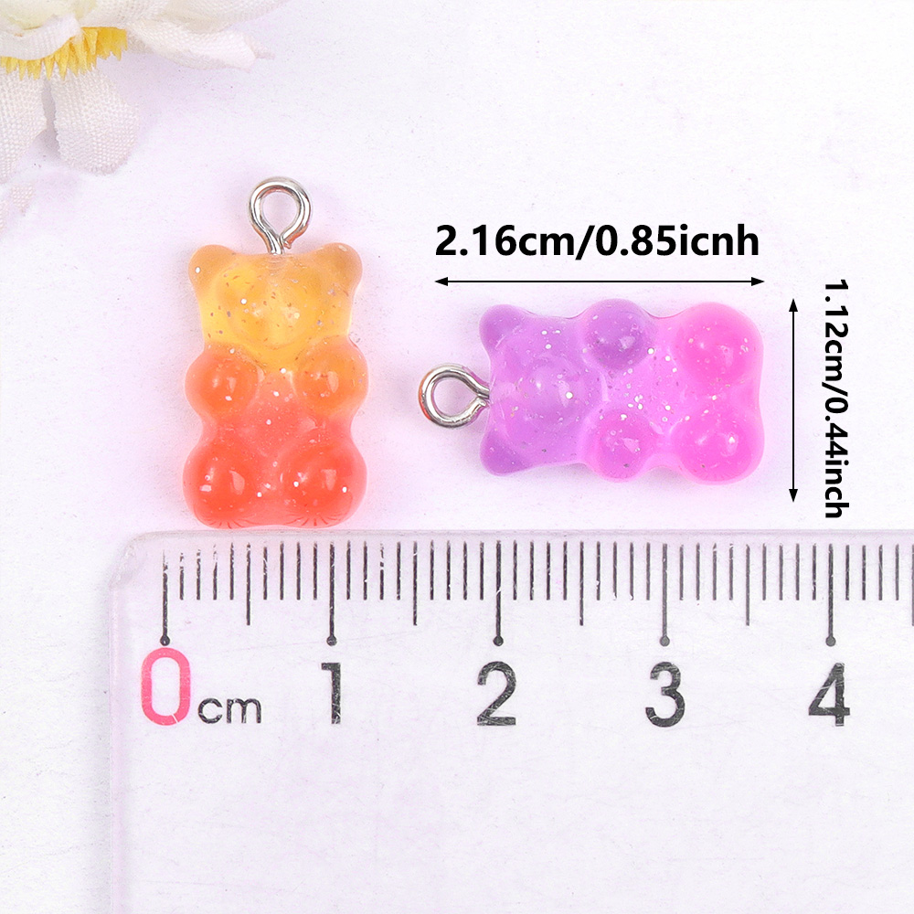 60pcs Dual Color Resin Bear Sh - огляд і ціна Resin Art Craft