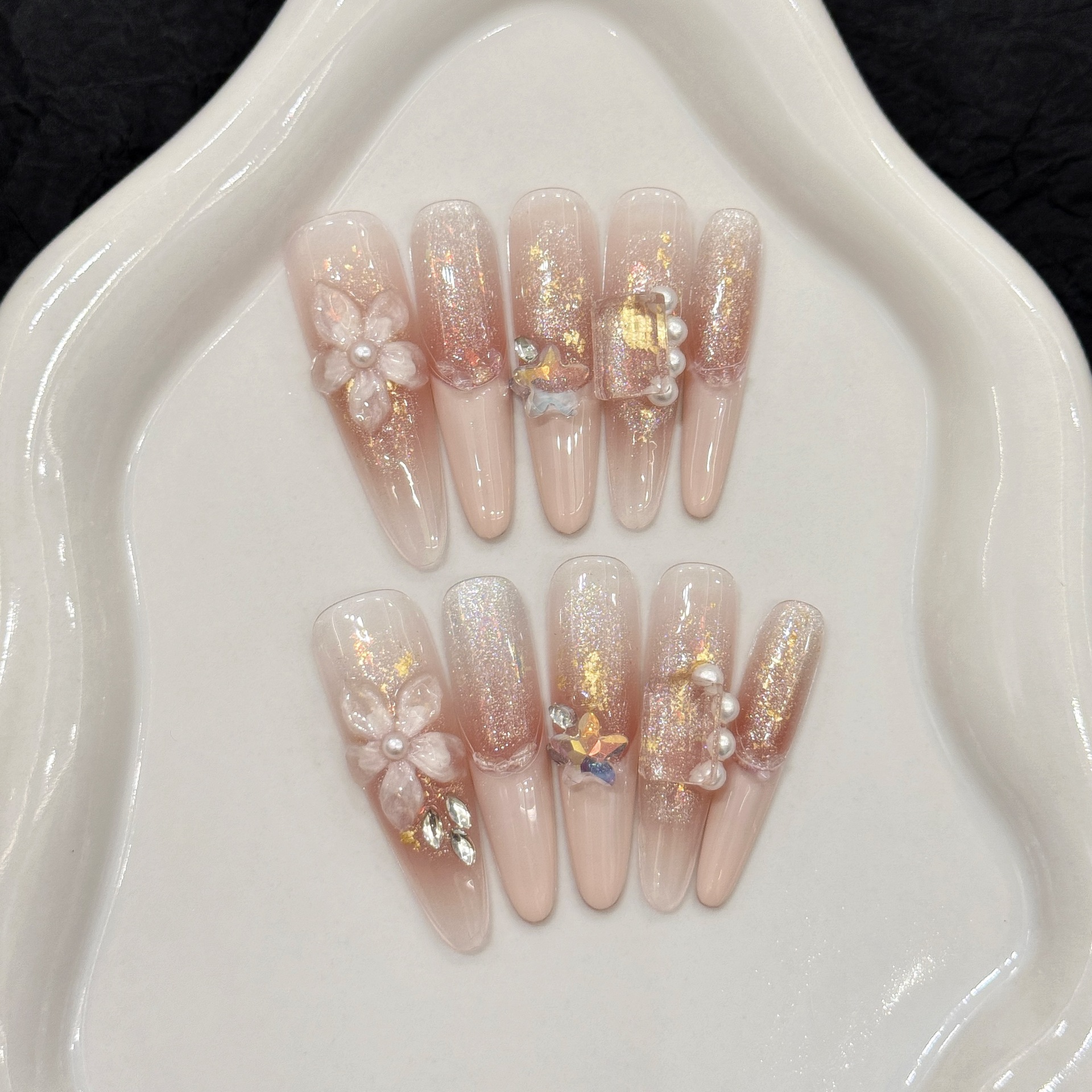 10pcs Pure Hand Pressed Stilet - огляд і ціна Resin Art Flower