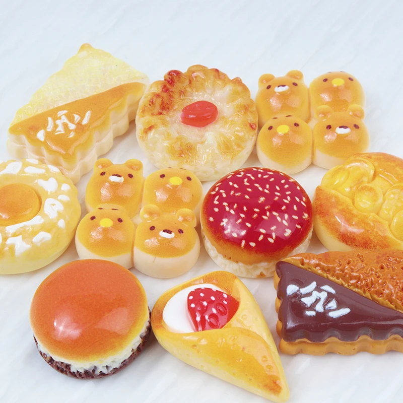 10/100pcs Resin Food Bread Cak - огляд і ціна Resin Art Price