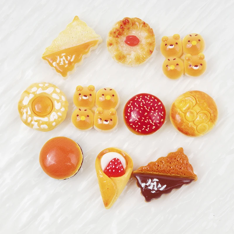 10/100pcs Resin Food Bread Cak - огляд і ціна Resin Art Price