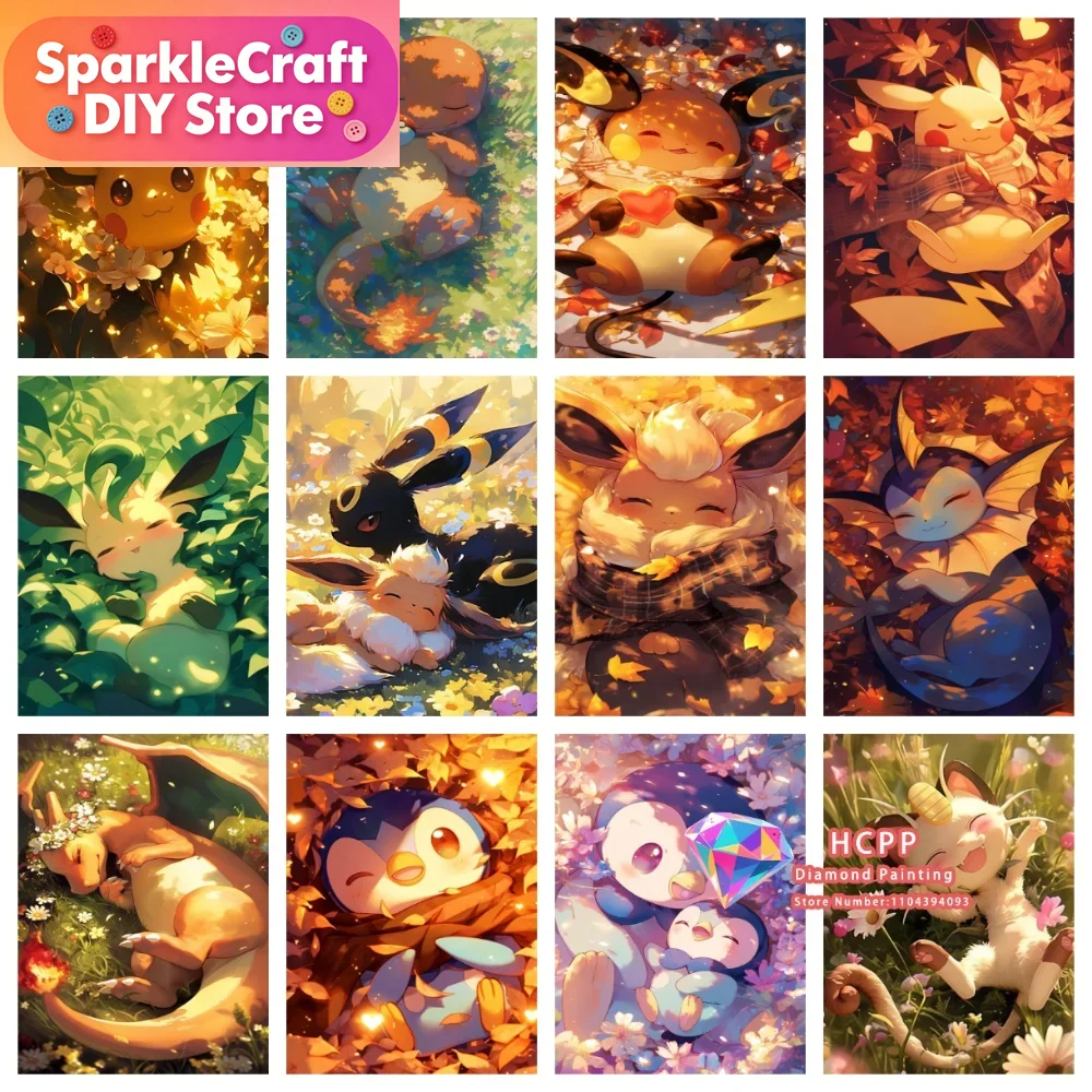 1pc frameless Cartoon Pokemon  - огляд і ціна Resin Art Supplies