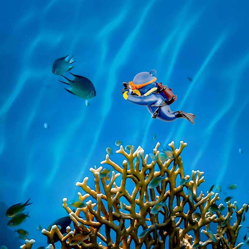 Lovely Diver Fish Tank Ornamen - огляд і ціна Resin Art Underwater