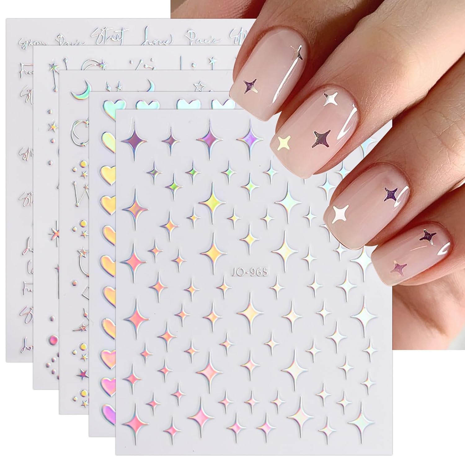 12 Sheets Aurora Holographic N - огляд і ціна Resin Art Design Images