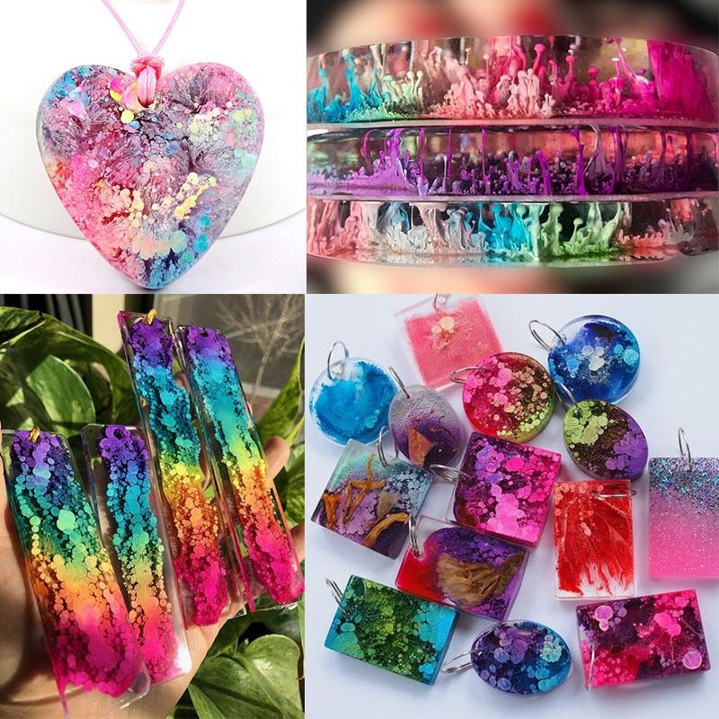 24 Color 10ml Art Ink Alcohol  - огляд і ціна Resin Pigment Alcohol Ink