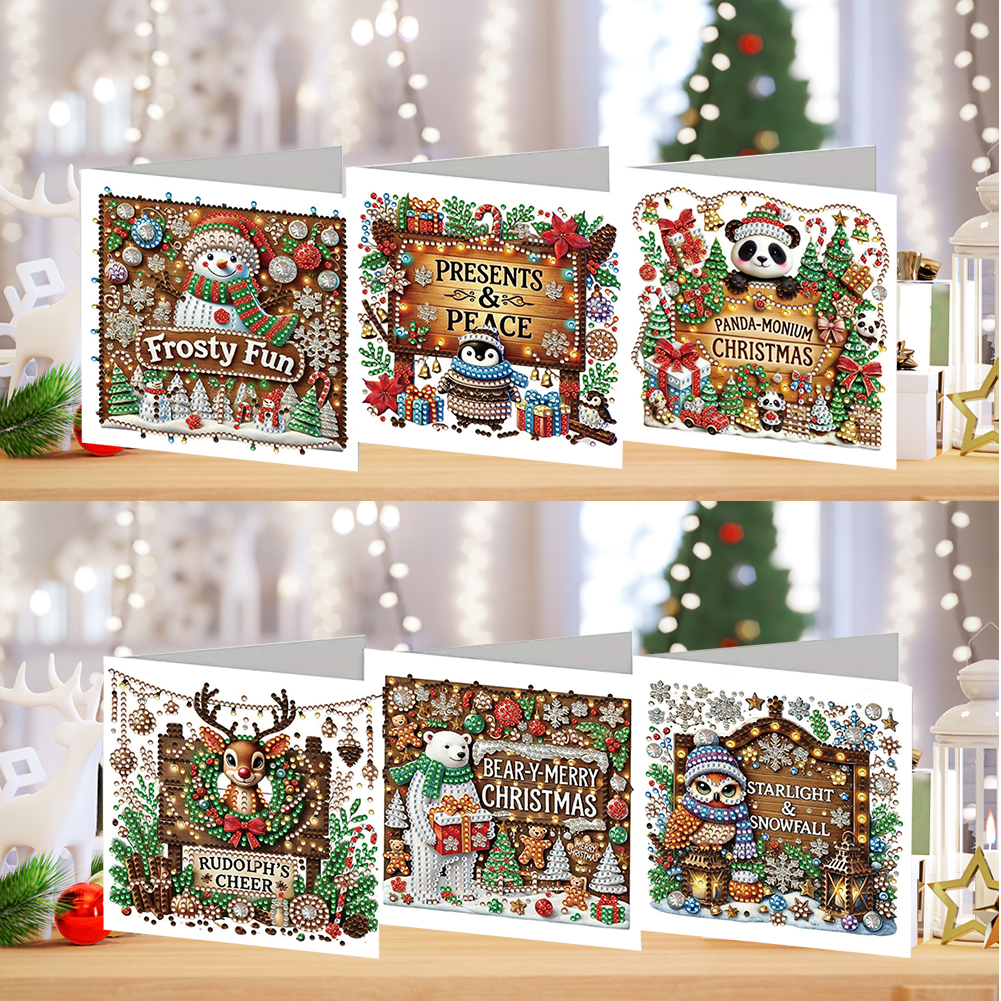 6PCS DIY Rhinestone Diamond Ar - огляд і ціна Xmas Resin Art