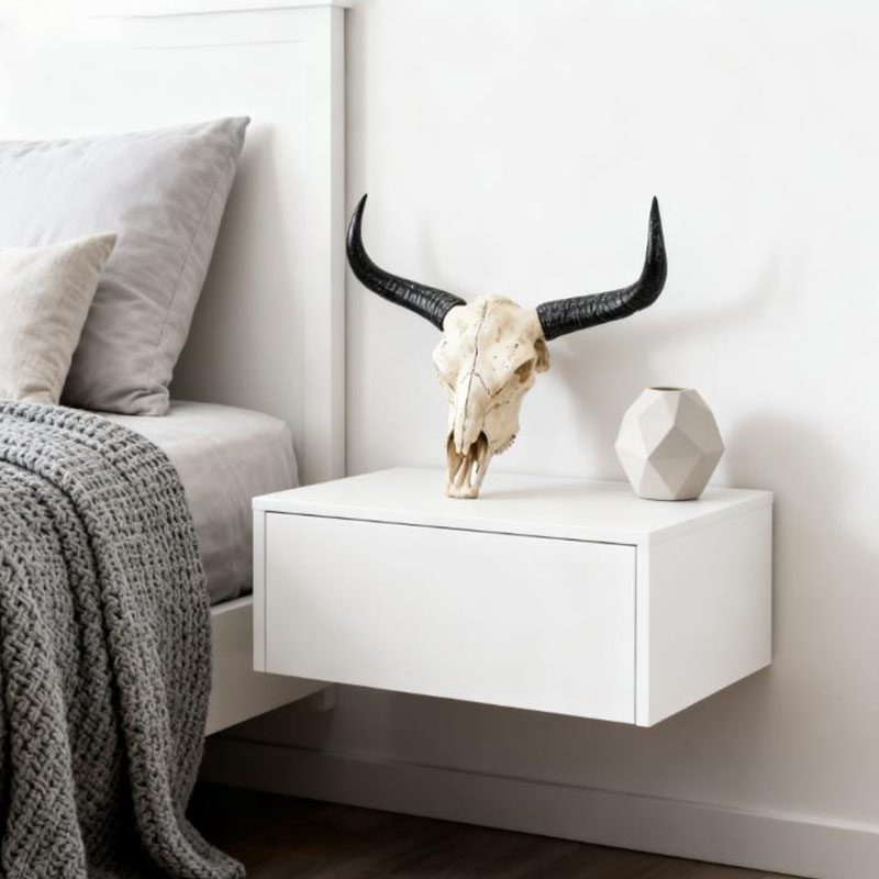 Long Horn Bull Skull Decor wit - огляд і ціна Resin Art And Design