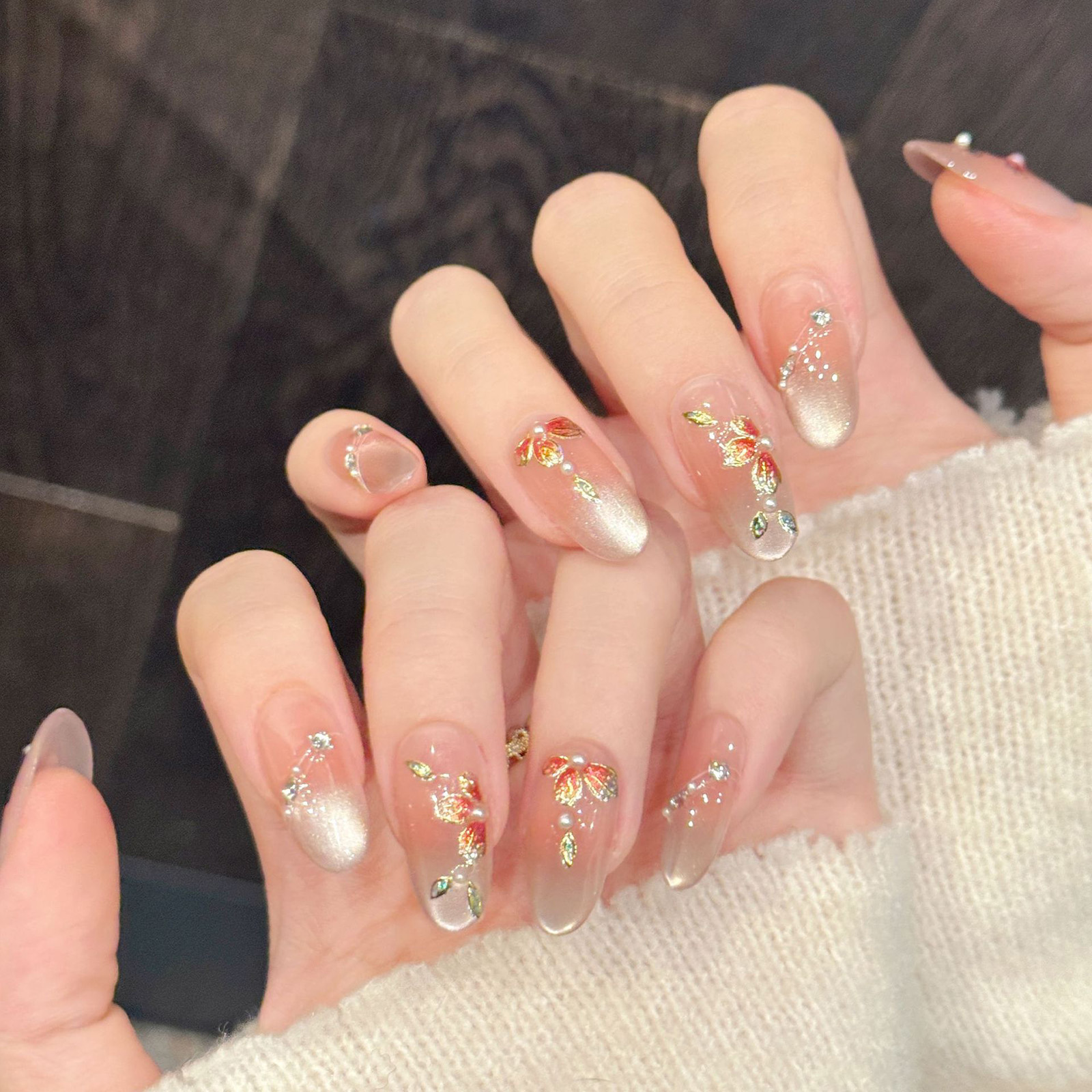 10pcs Handmade Fake Nails Pres - огляд і ціна Resin Art And Design