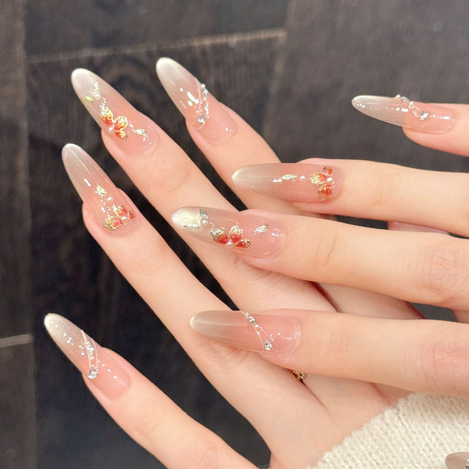 10pcs Handmade Fake Nails Pres - огляд і ціна Resin Art And Design
