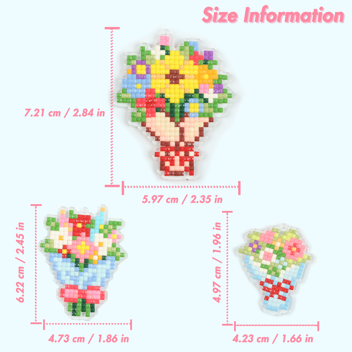 FOREVER YOUNG 3PCS Bouquet Acr - огляд і ціна Resin Art Craft
