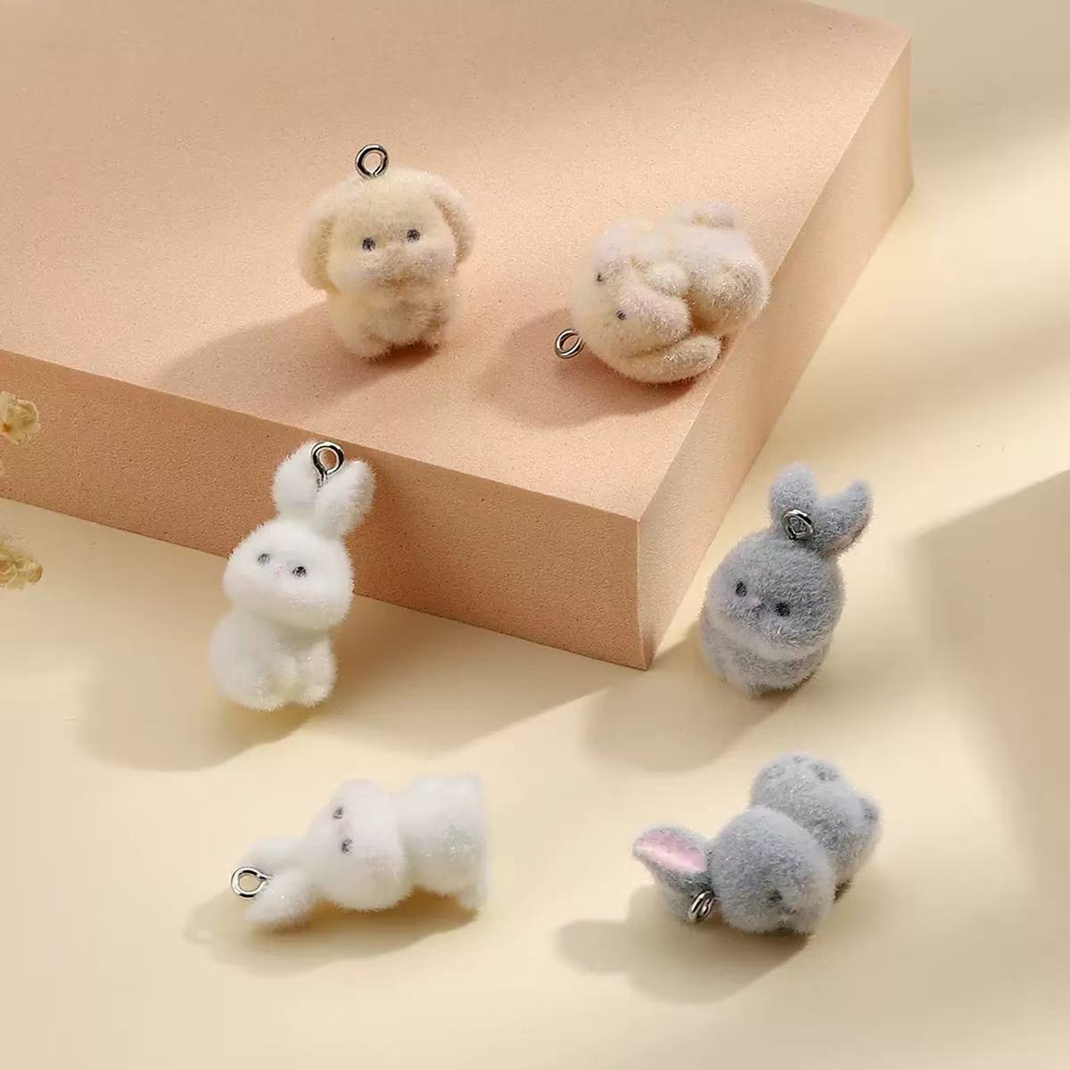 10pcs Flocking Little Rabbit R - огляд і ціна Resin Art Gift Ideas