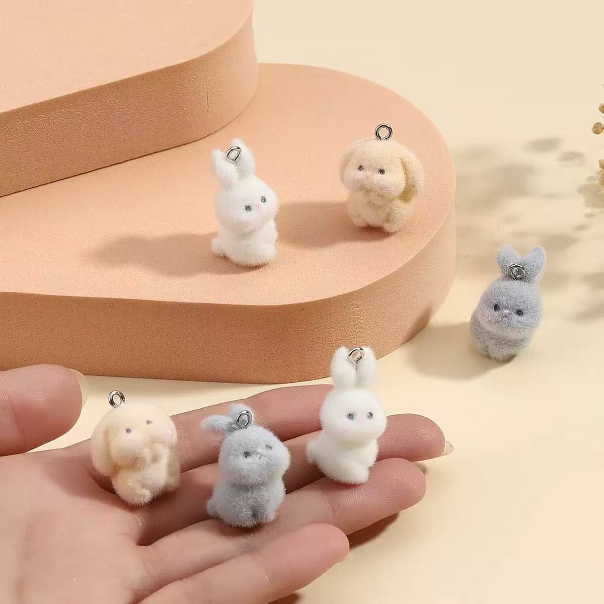 10pcs Flocking Little Rabbit R - огляд і ціна Resin Art Gift Ideas