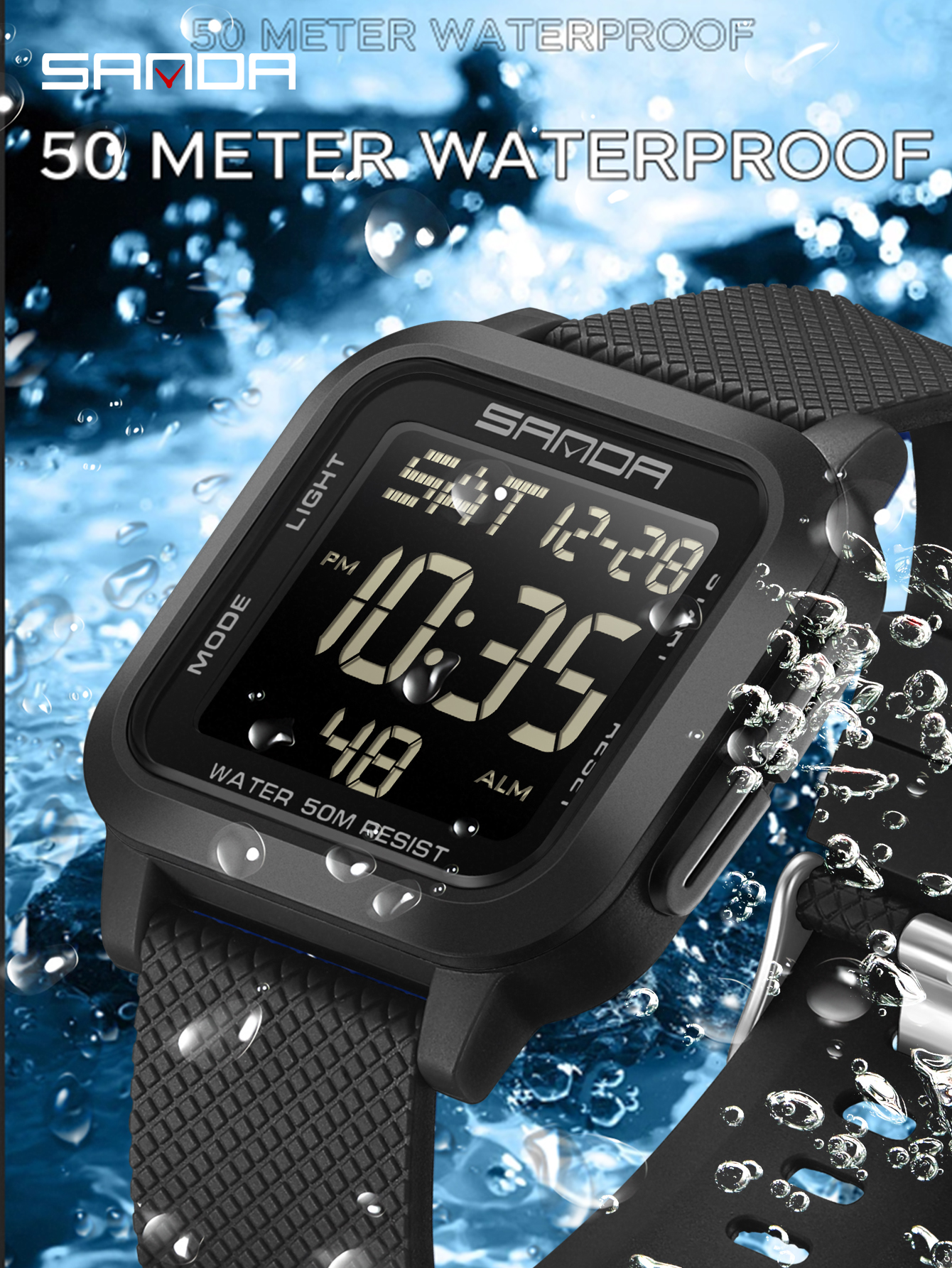 SANDA Waterproof Casual LED Di - огляд і ціна Resin Art Underwater