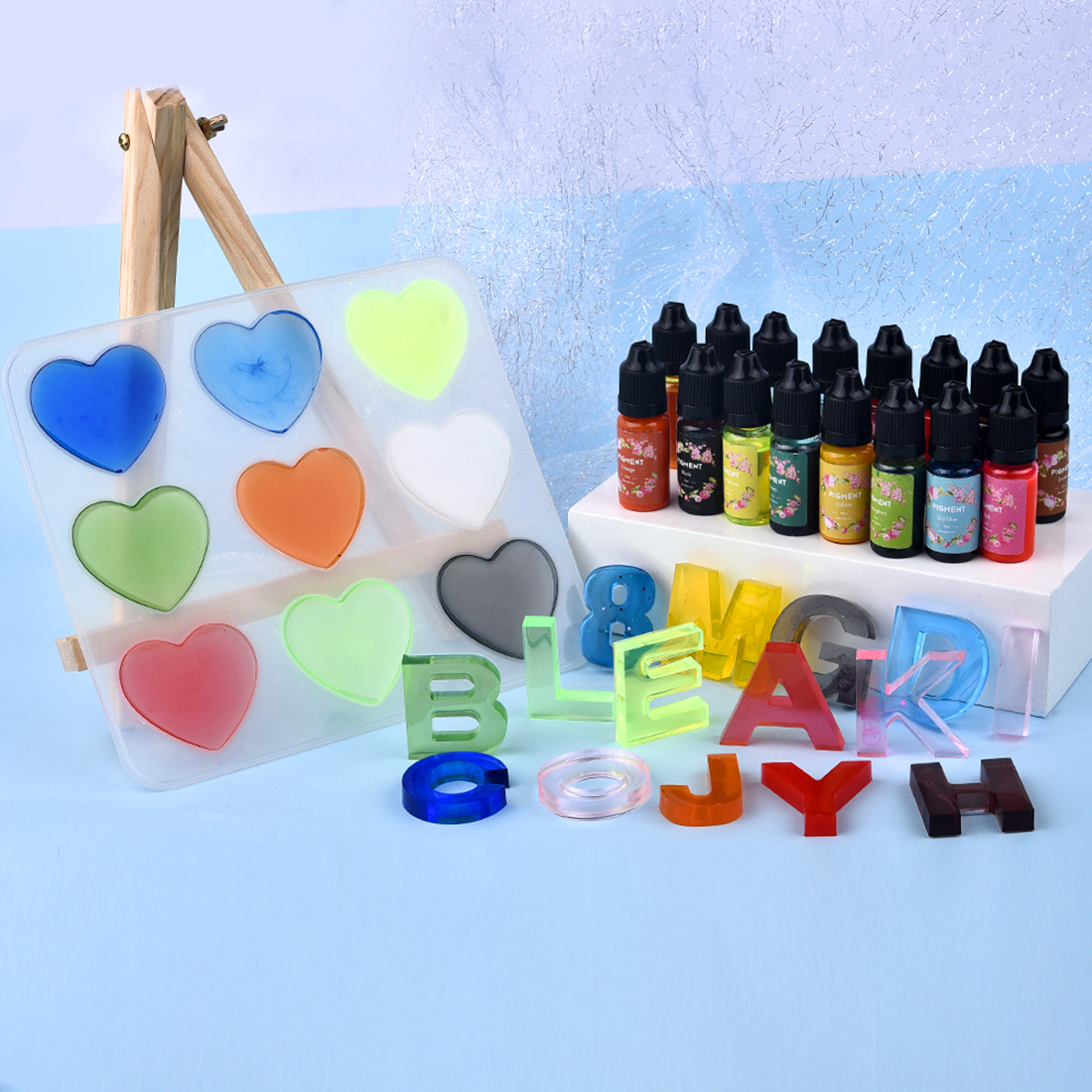 1 Set Resin Pigment Kit Art In - огляд і ціна Resin Pigment Alcohol Ink